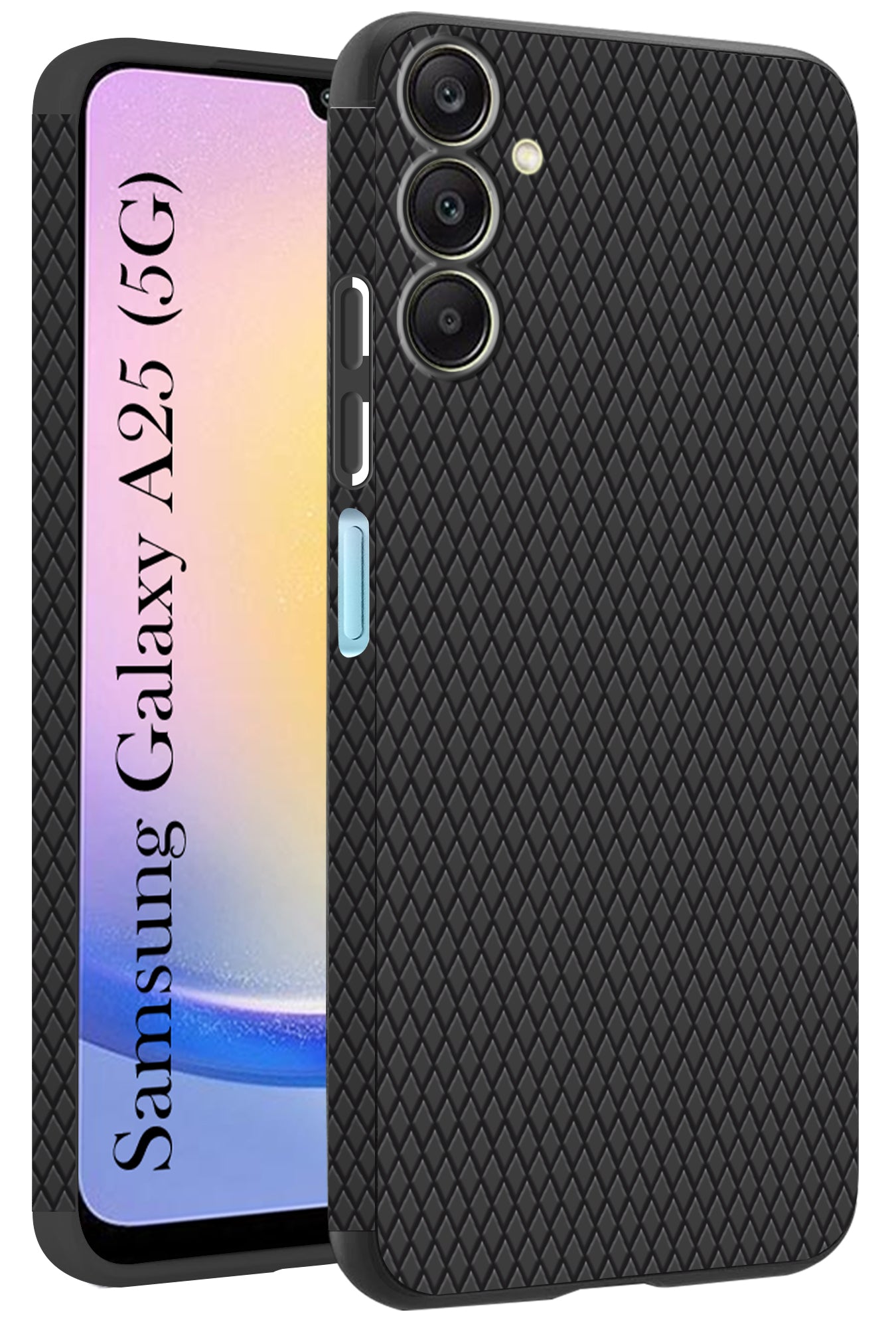 For Samsung Galaxy A25 5G Back Cover Case (Liquid Silicone | Side Grip | Camera Protection)