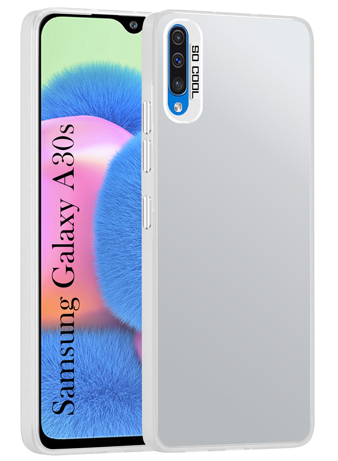 For Samsung Galaxy A30s Back Cover Case (Velvet Touch | Professional Glossy Finish | Camera Protection Bump)