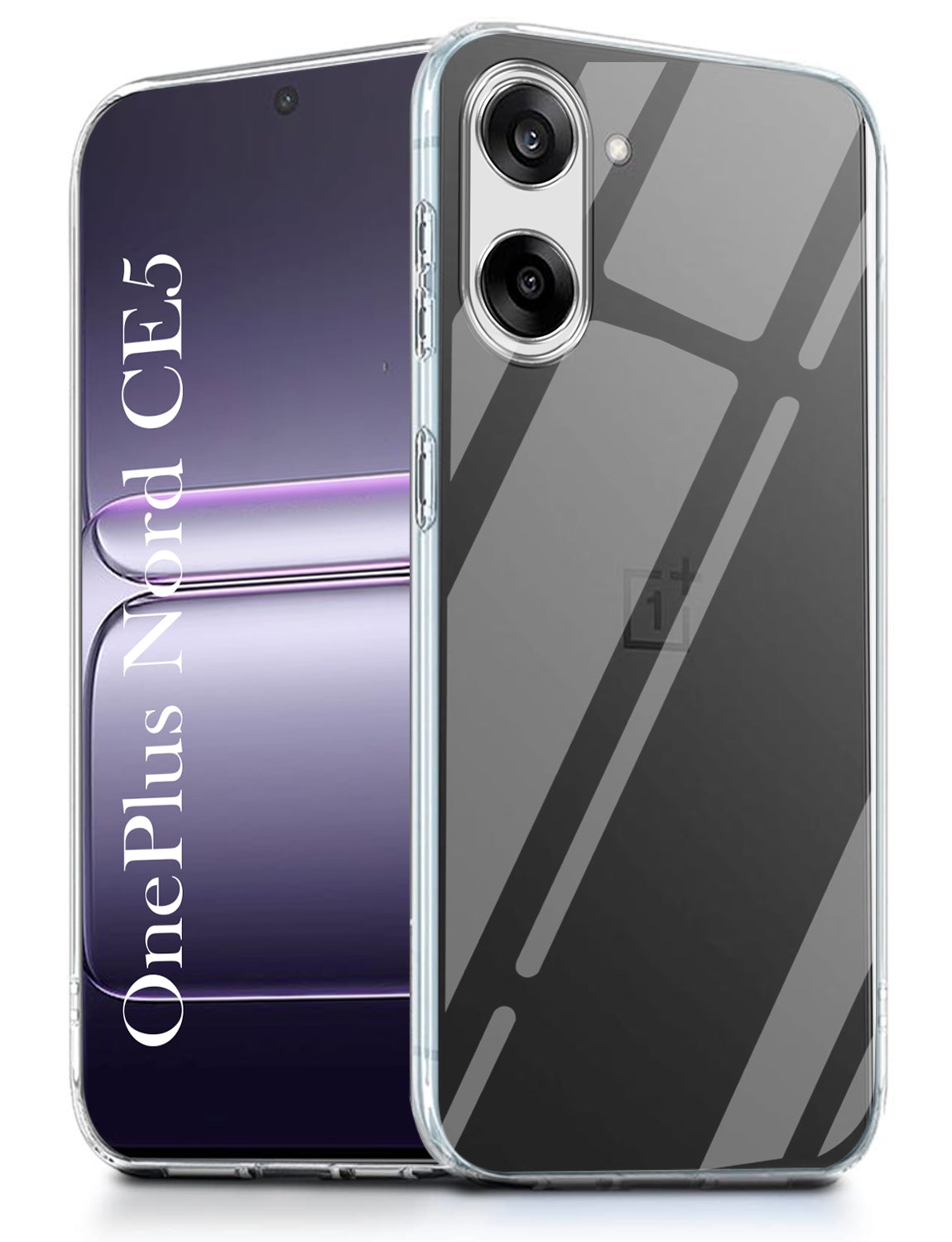 For Oneplus Nord CE 5 Back Cover ( Silicone Clear Shockproof Case with Camera Protection | Soft and Flexible | Transparent)