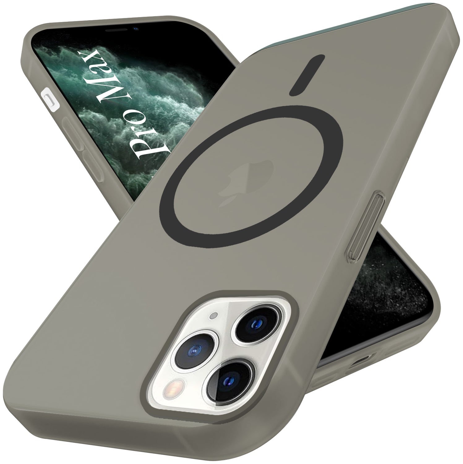 For Apple iPhone 11 Pro Max Back Cover Case (Frosted Matte Feel | MagSafe Compatible Wireless Charging | Polycarbonate Material)