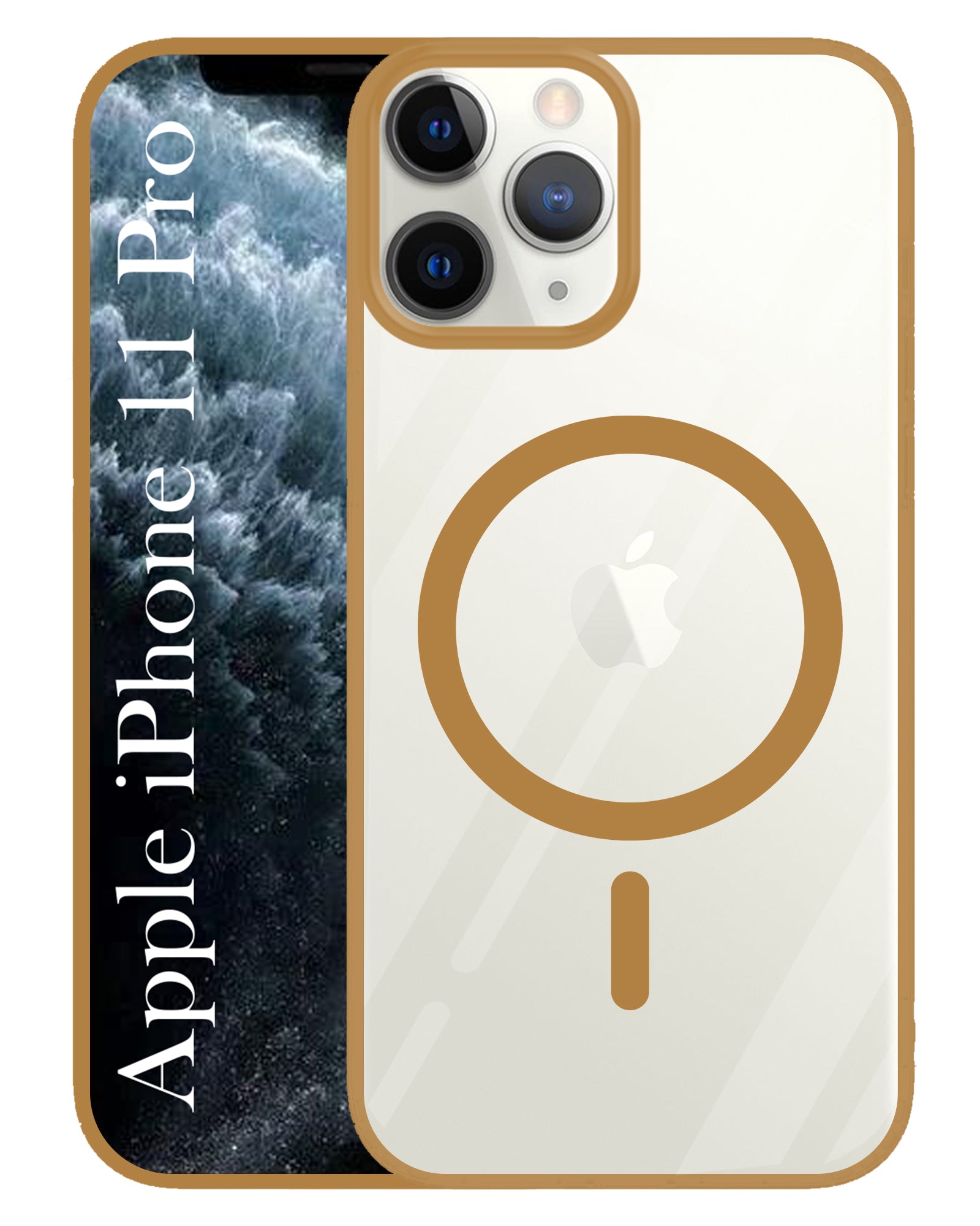 For Apple iPhone 11 Pro Back Cover Case (MagSafe Compatible Wireless Charging | Hybrid Camera Bump Protection | Shockproof Polycarbonate Material)