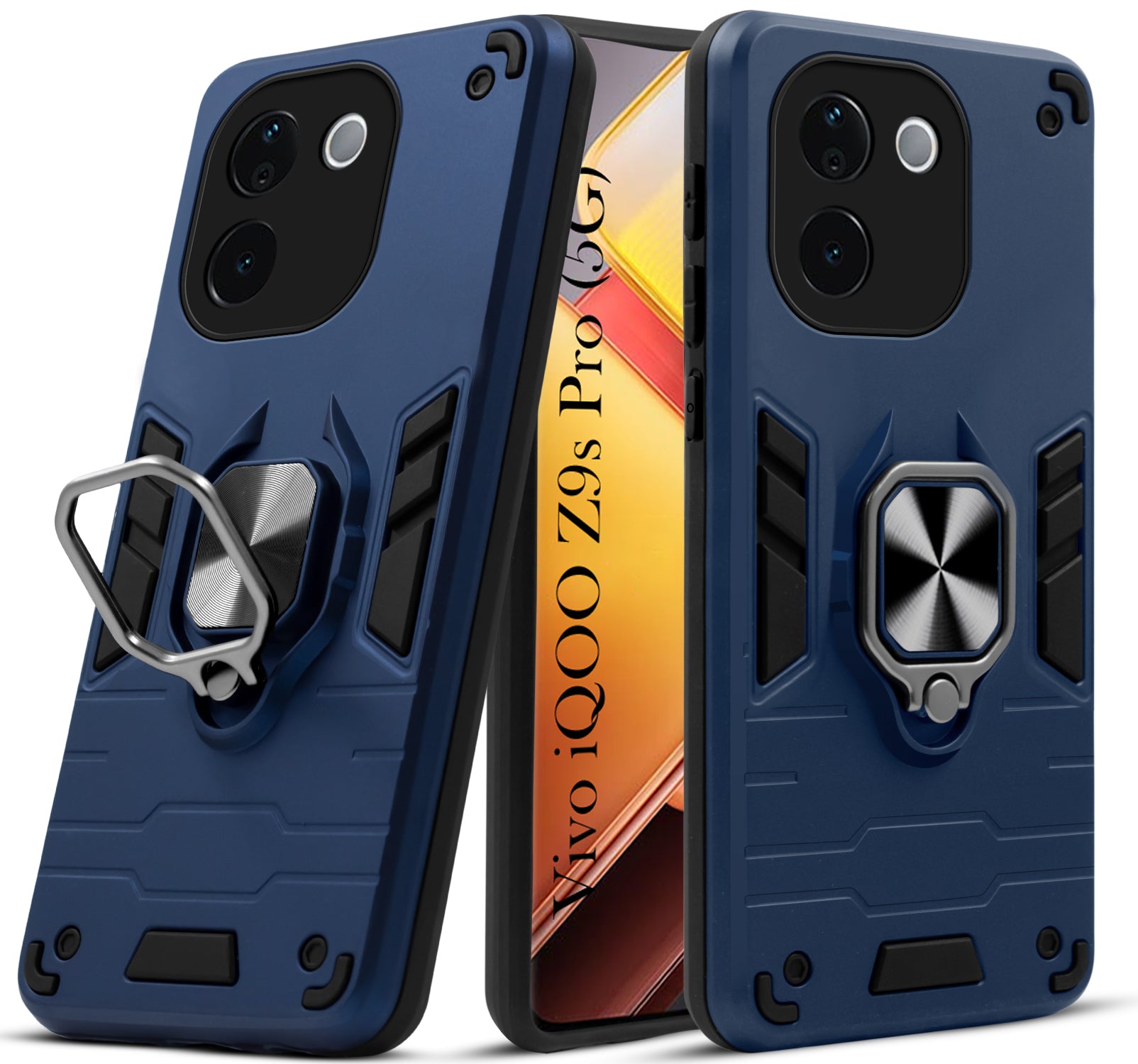 For Vivo iQOO Z9s Pro Back Cover Case (Shockproof Polycarbonate Dual Layer Hybrid Armor)