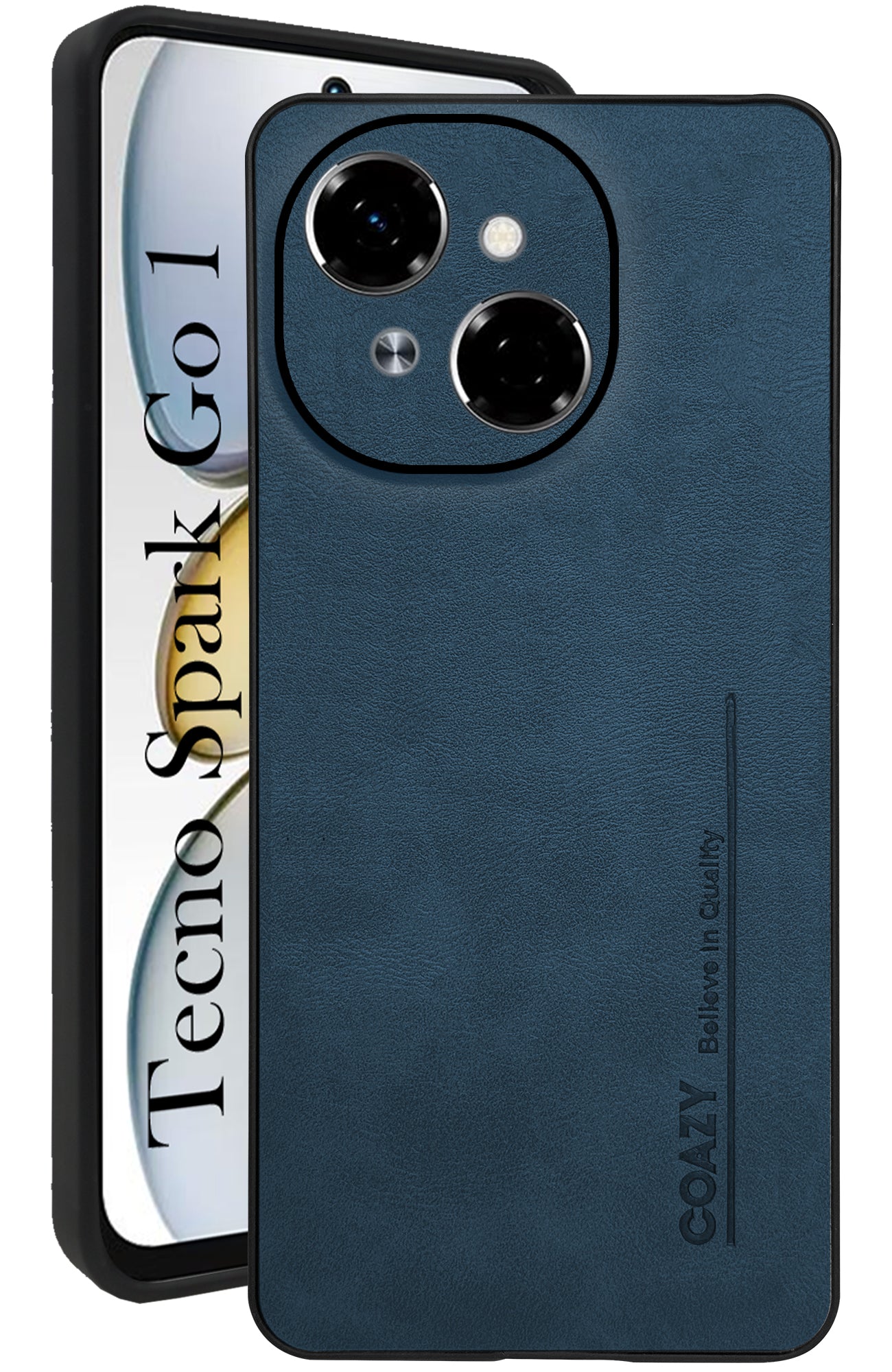 For Tecno Spark Go 1 Back Cover Case (Professional Vegan Leather | Camera Protection | Slim & Soft)