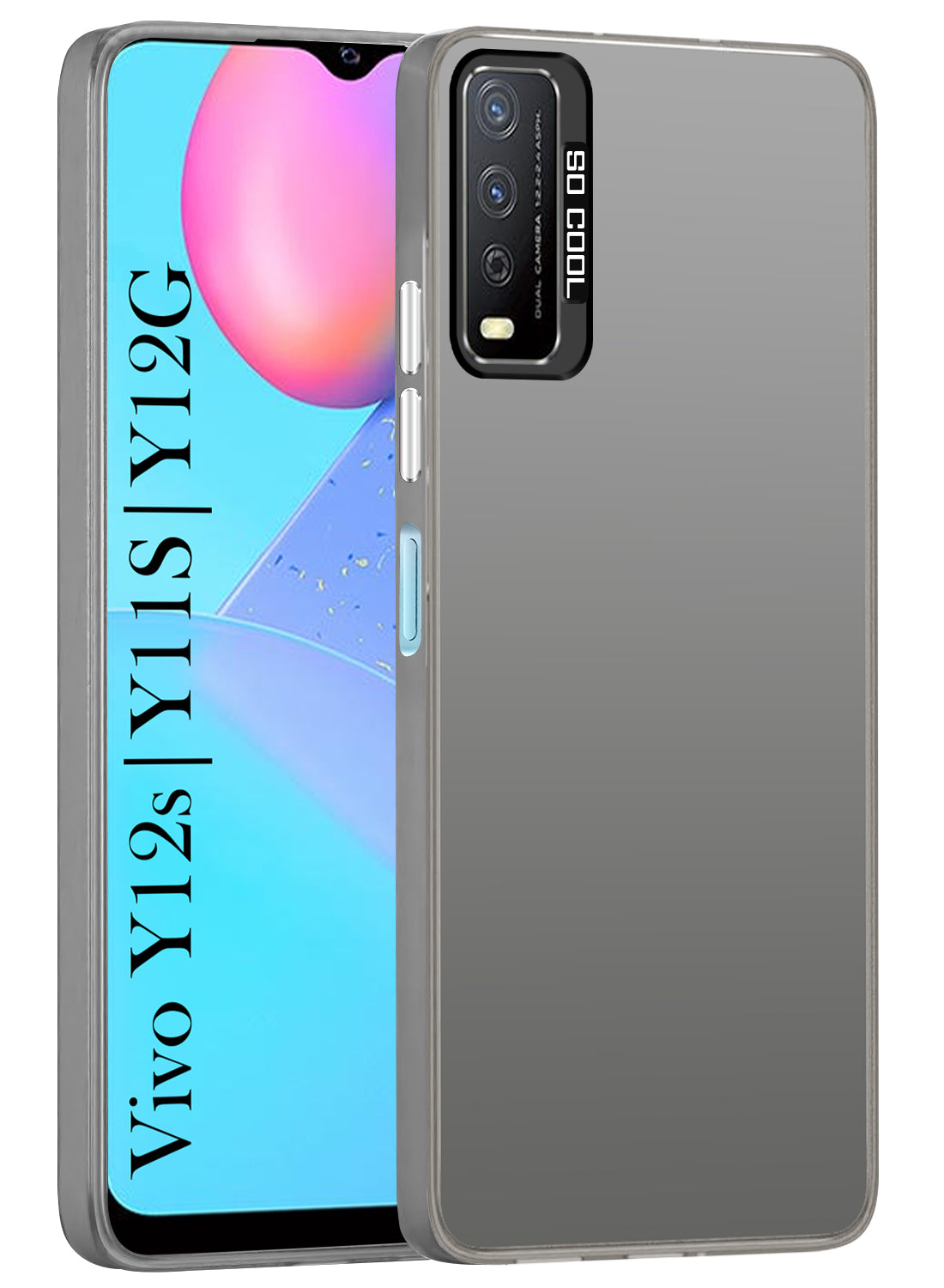 For Vivo Y12s | Y11s | Y12G Hard Back Cover Case (Velvet Touch | Professional Glossy Finish | Camera Protection Bump)