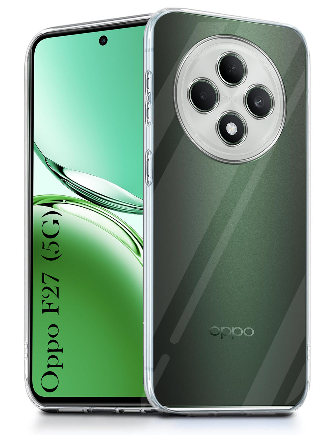 For Oppo F27 Back Cover( Silicone Clear Shockproof Case with Camera Protection | Soft and Flexible | Transparent)
