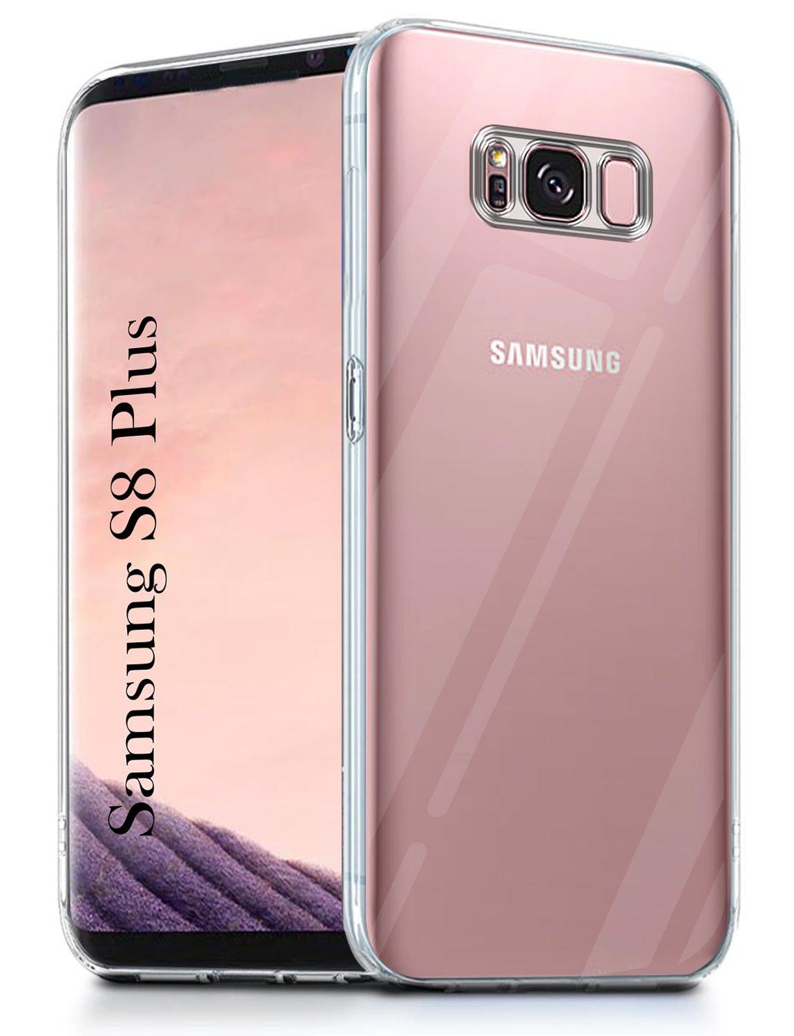For Samsung Galaxy S8 PLUS Back Cover ( Silicone Clear Shockproof Case with Camera Protection | Soft and Flexible | Transparent)