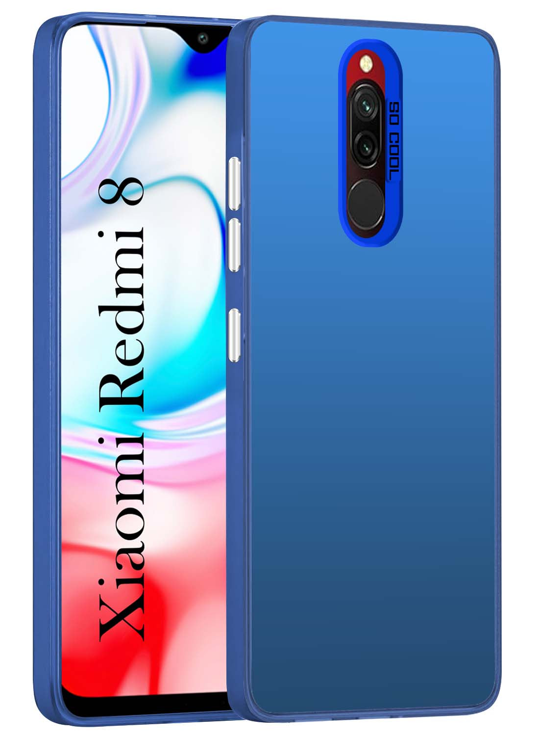 For Xiaomi Mi Redmi 8 Hard Back Cover Case (Velvet Touch | Professional Glossy Finish | Camera Protection Bump)