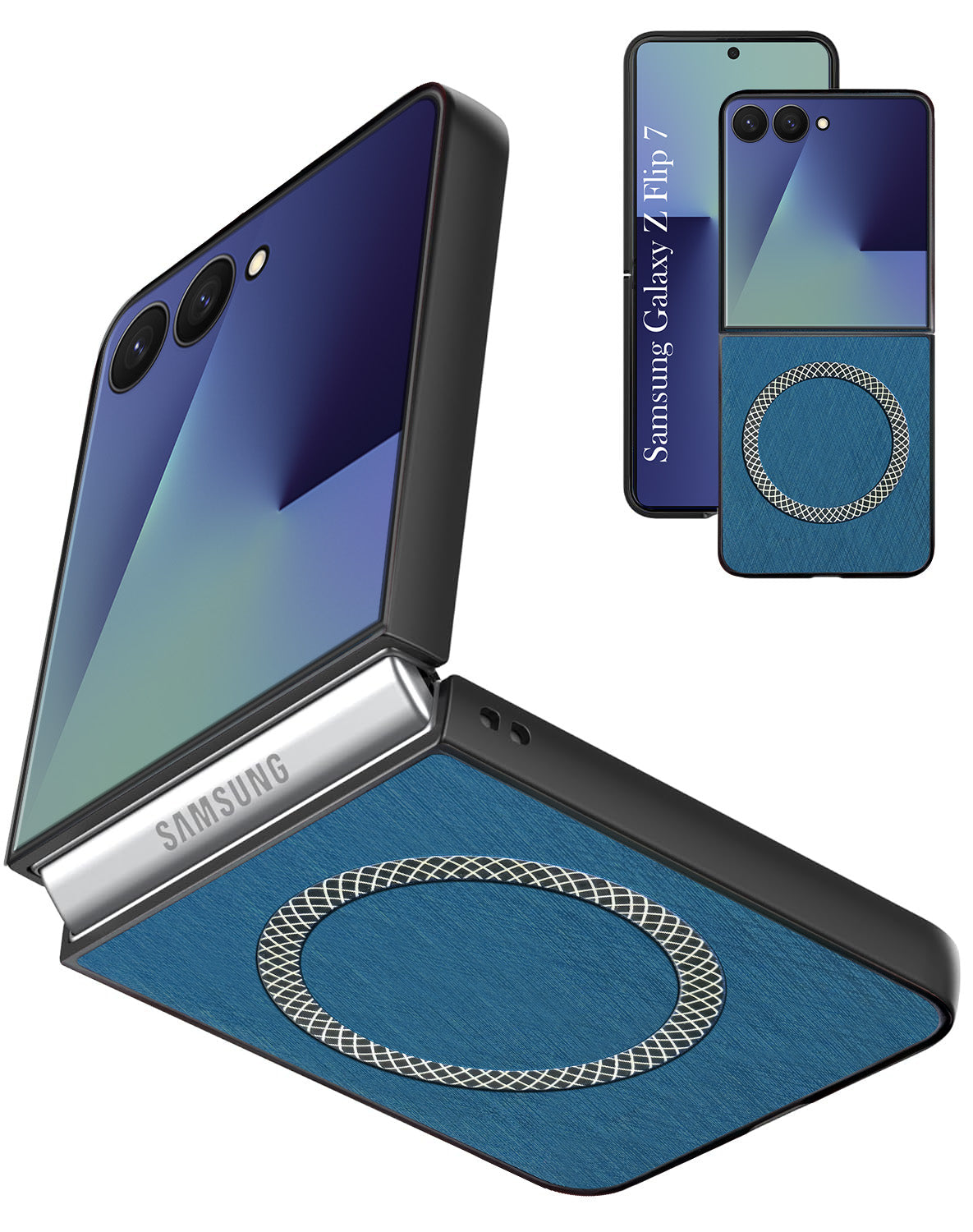 For Samsung Galaxy Z Flip 7 Back Cover Case ( Dual Color Matte Finish | Full Camera Protection | Sleek and Professional)