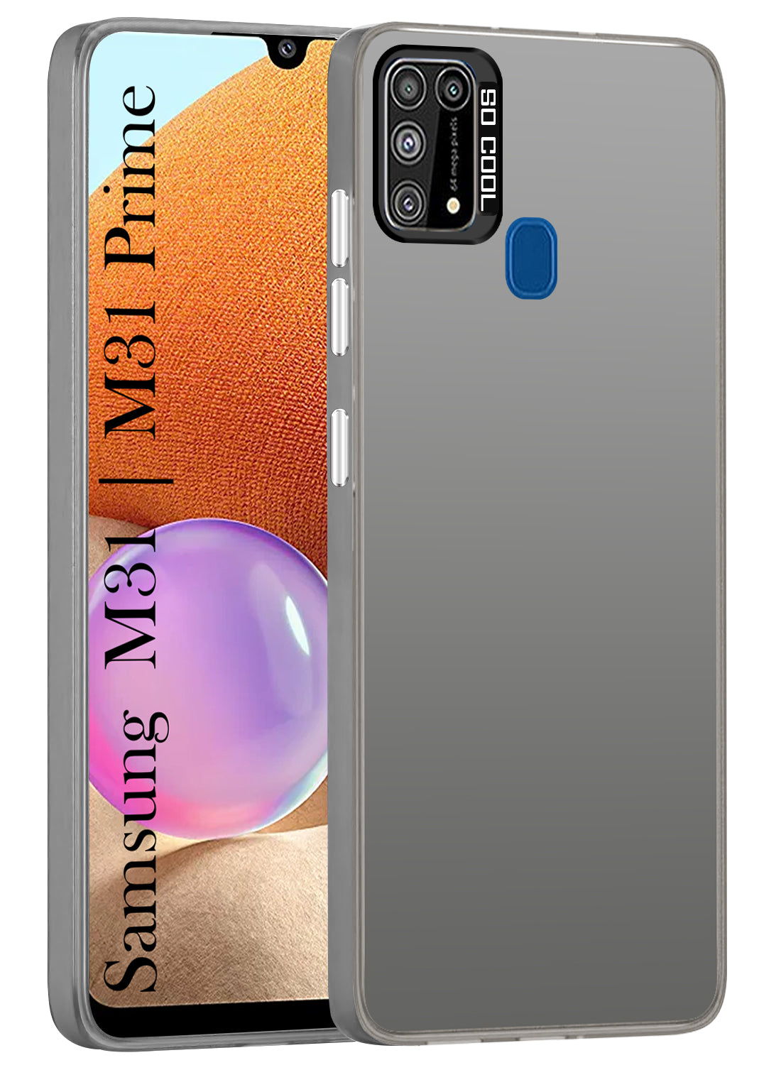 For Samsung Galaxy M31 | M31 Prime Hard Back Cover Case (Velvet Touch | Professional Glossy Finish | Camera Protection Bump)