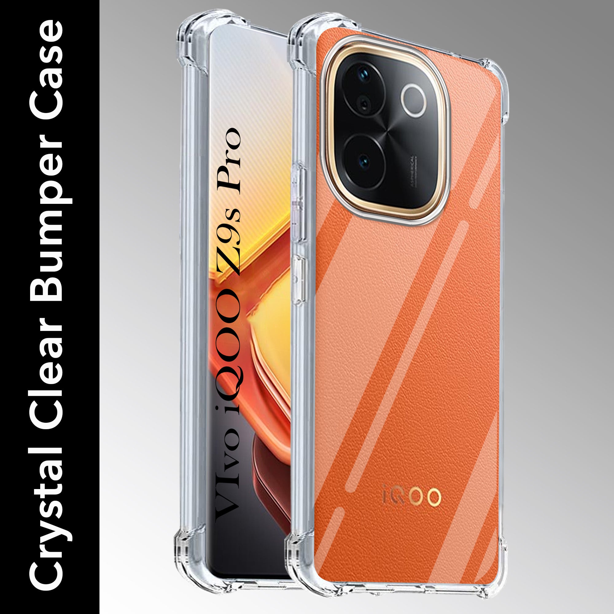 For Vivo iQOO Z9s Pro Back Cover Shockproof Crystal-Clear (Drop & Camera Protection | Hard Polycarbonate)
