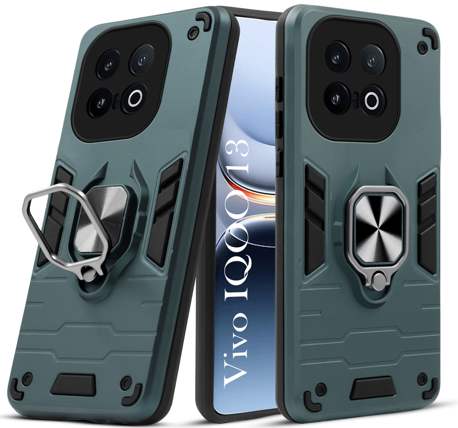 For Vivo iQOO 13 Back Cover Case (Shockproof Polycarbonate Dual Layer Hybrid Armor)