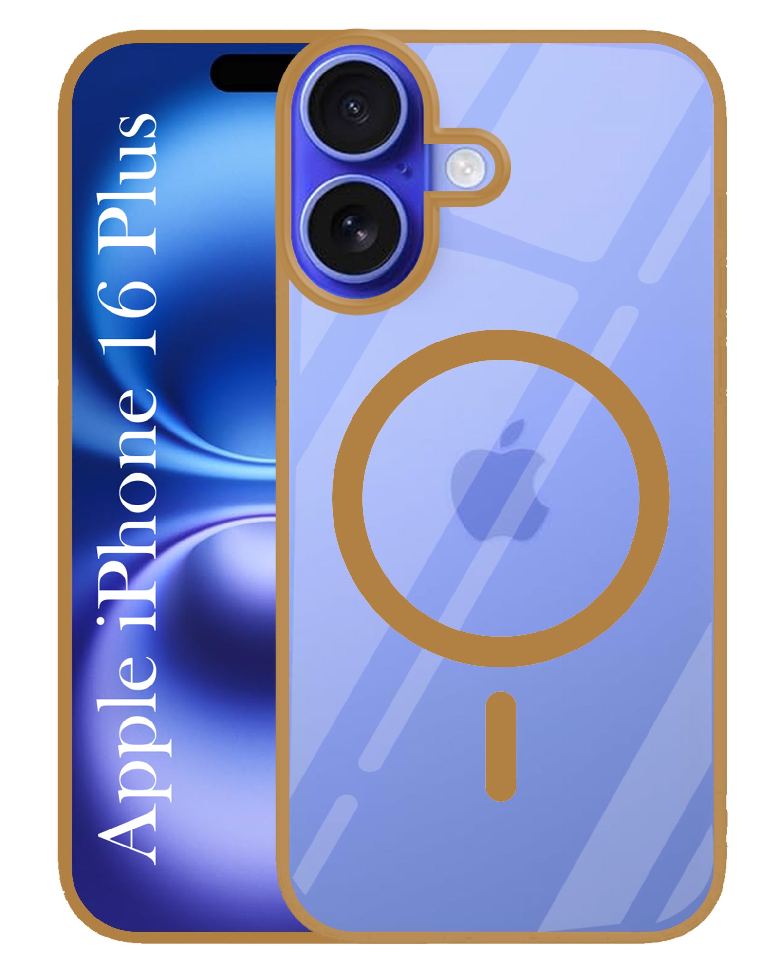 For Apple iPhone 16 Plus Back Cover Case (MagSafe Compatible Wireless Charging | Hybrid Camera Bump Protection | Shockproof Polycarbonate Material)