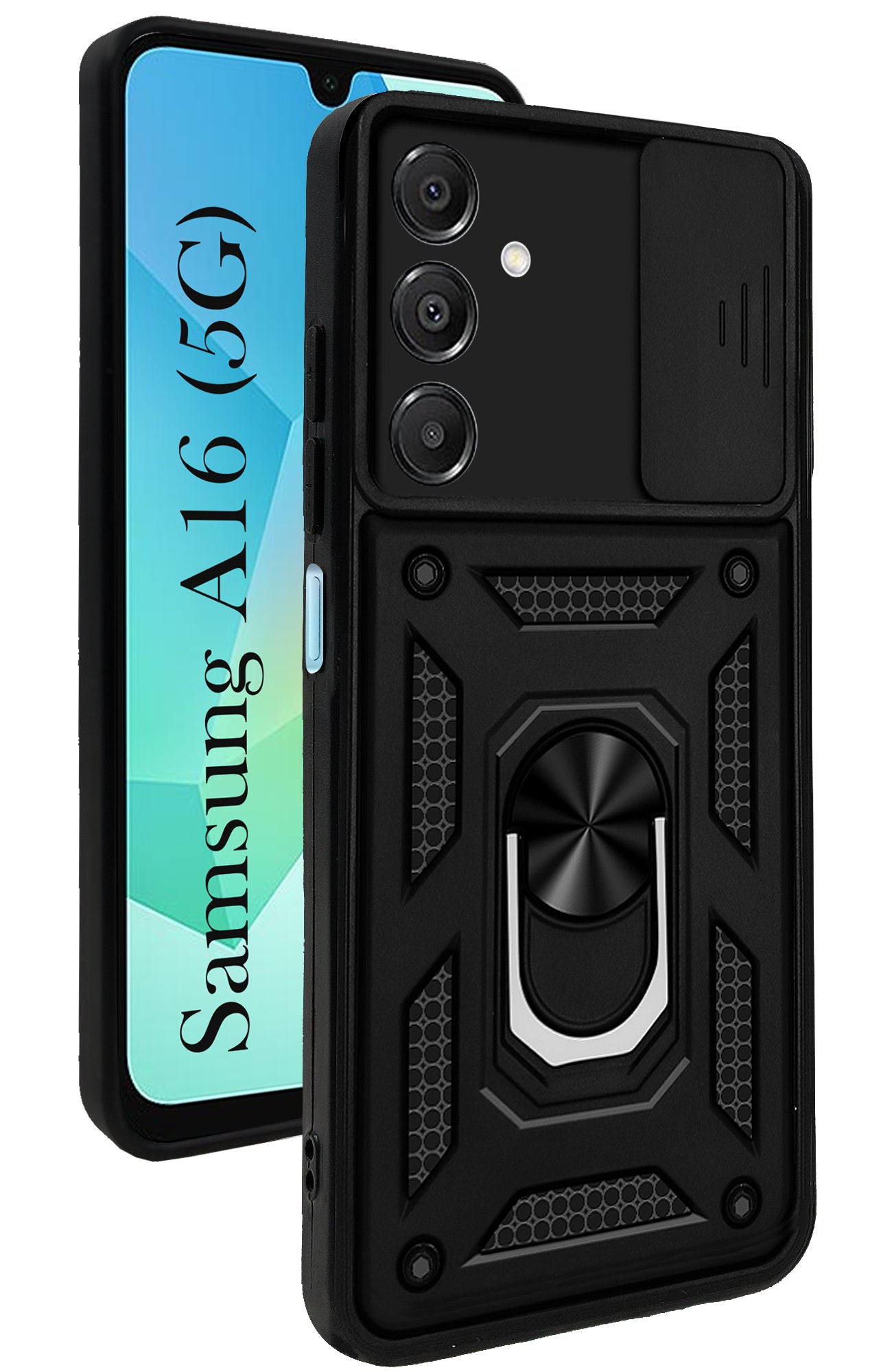 For Samsung Galaxy A16 5G Back Cover Case (Hybrid Dual Armor Polycarbonate)