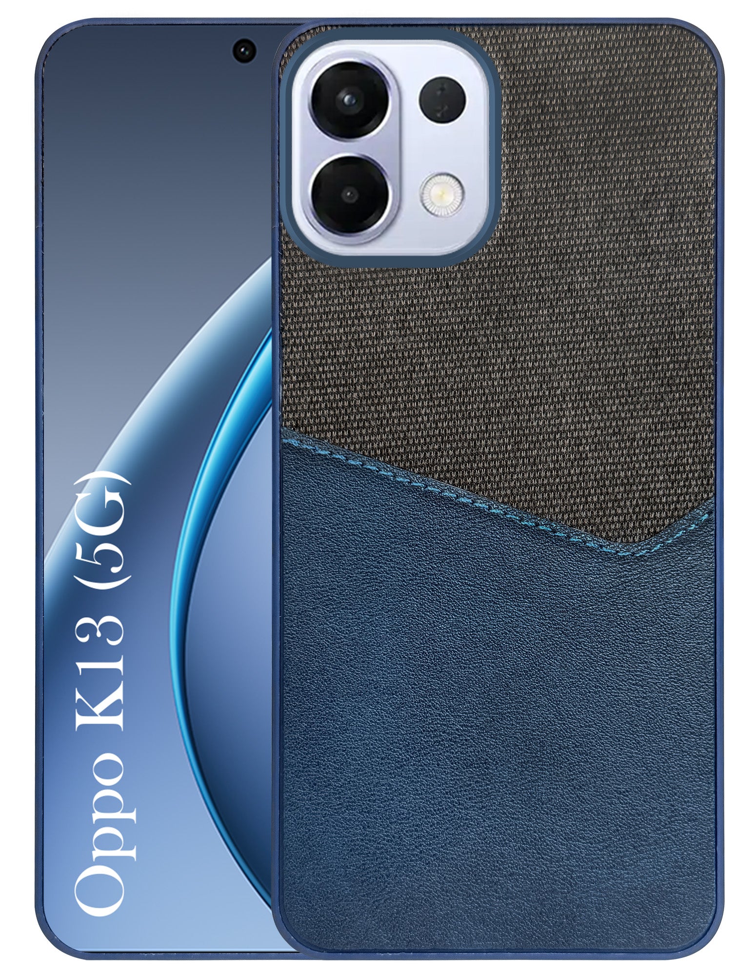 For Oppo K13 Back Cover Case (Dual PU Leather Stitch | Professional Minimalist | Soft and Flexible)