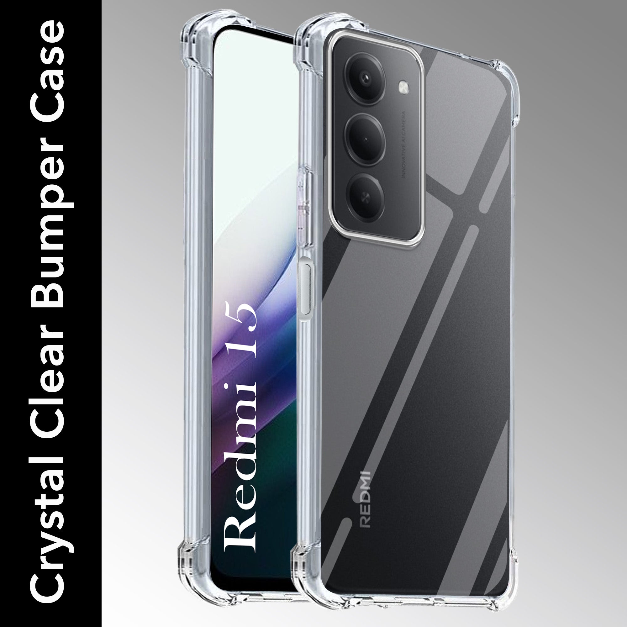 For Redmi 15 Back Cover (Drop & Camera Protection | Hard Polycarbonate)