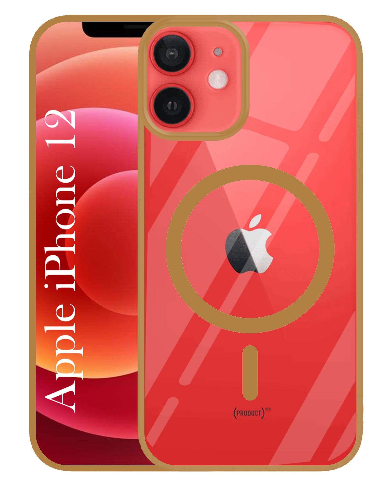 For Apple iPhone 12 Back Cover Case (MagSafe Compatible Wireless Charging | Hybrid Camera Bump Protection | Shockproof Polycarbonate Material)