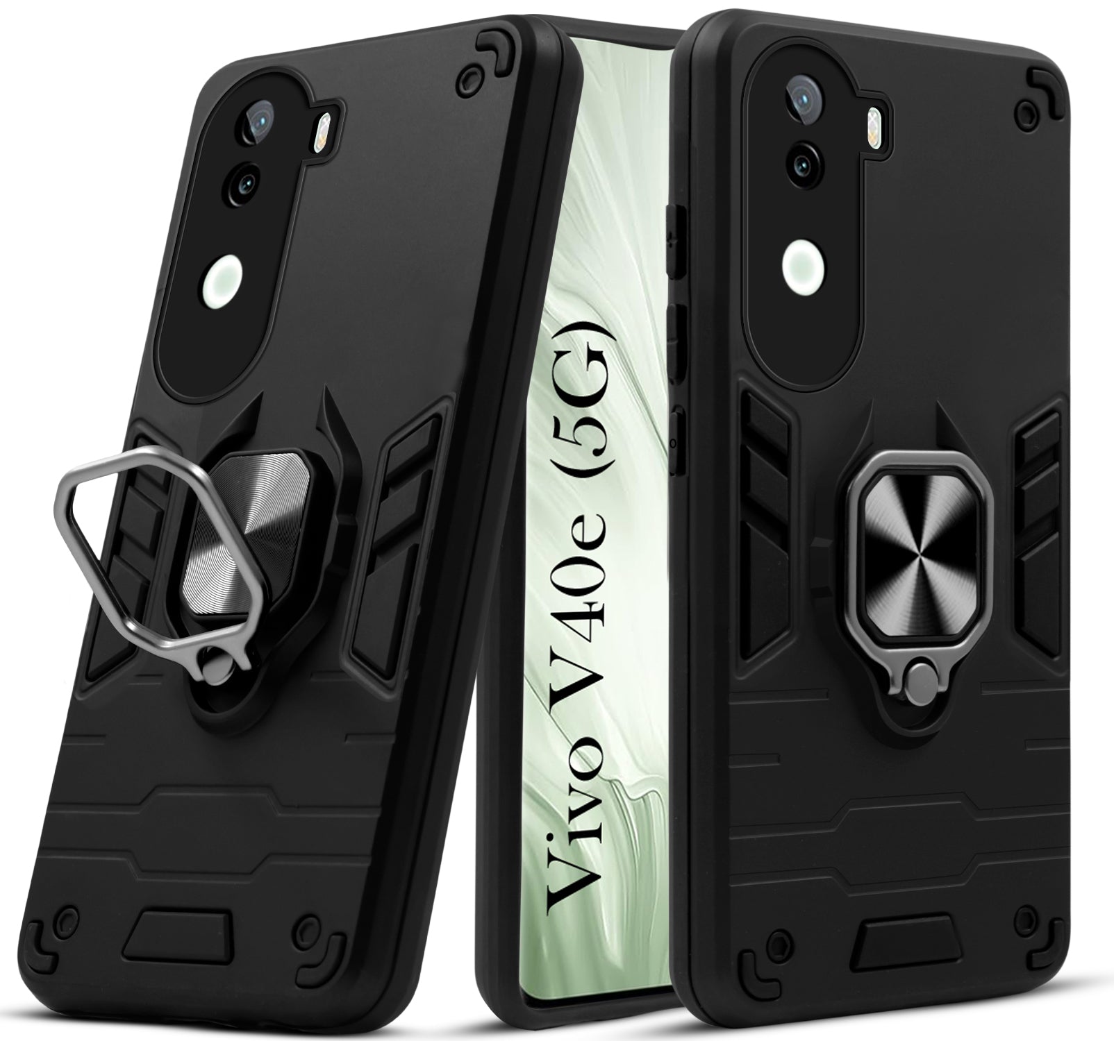 For Vivo V40e Back Cover Case (Shockproof Polycarbonate Dual Layer Hybrid Armor)