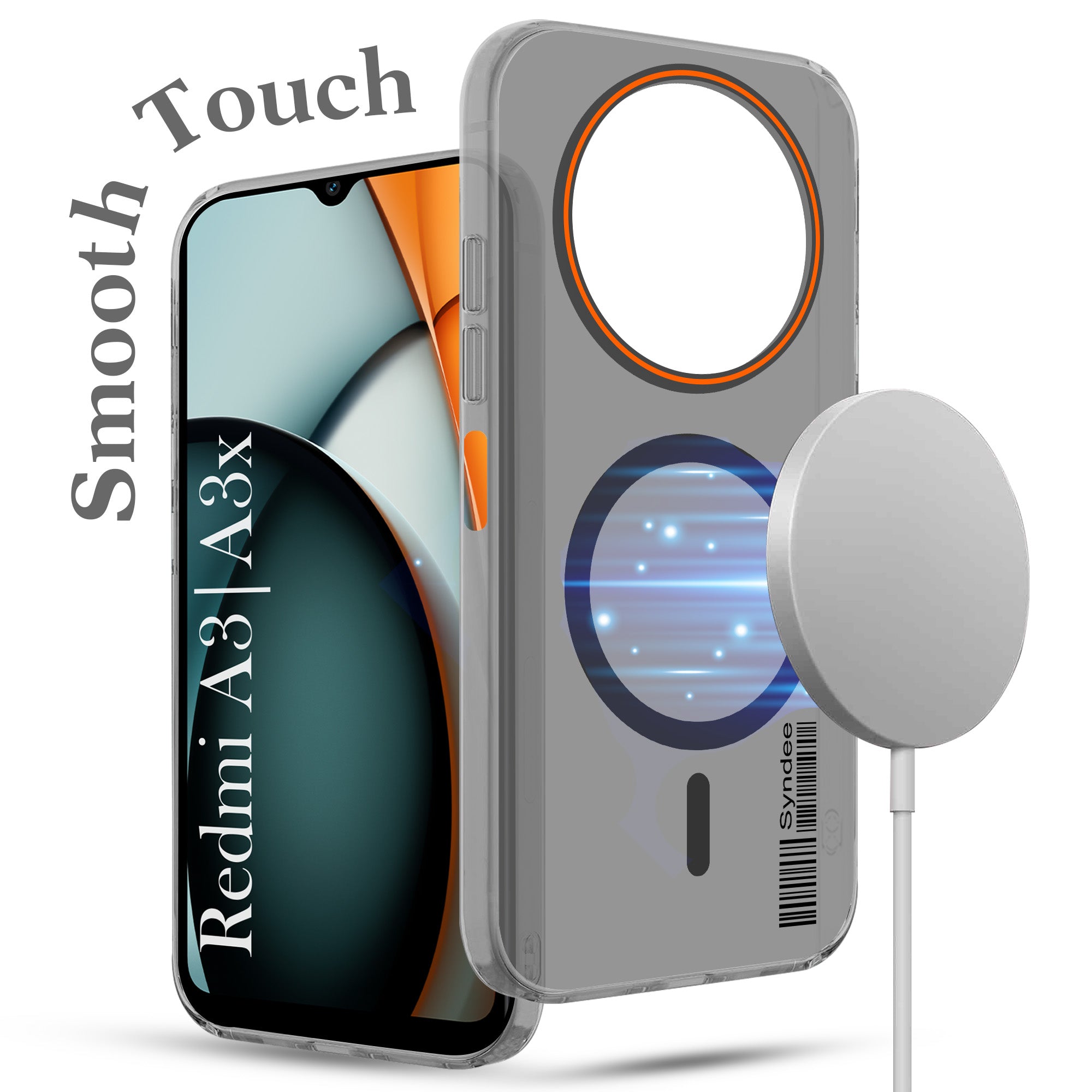 For Redmi A3 2024 | Redmi A3x Back Cover Case (Soft Touch | Camera Bump Protection | MagSafe Compatible | Matte Finish)