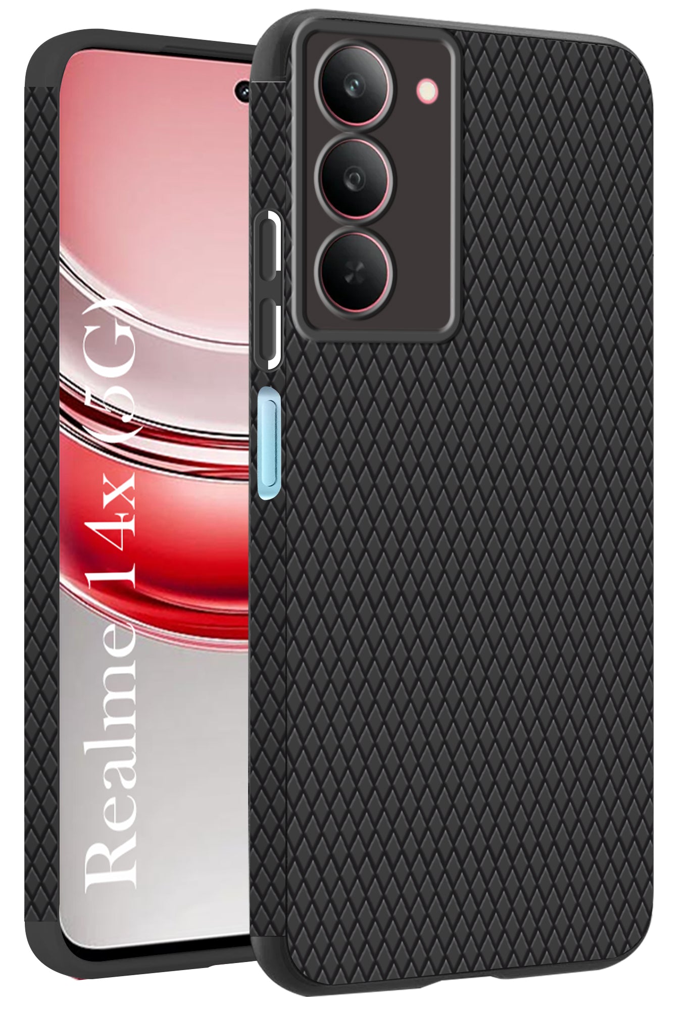 For Realme 14X Back Cover Case (Liquid Silicone | Side Grip | Camera Protection)