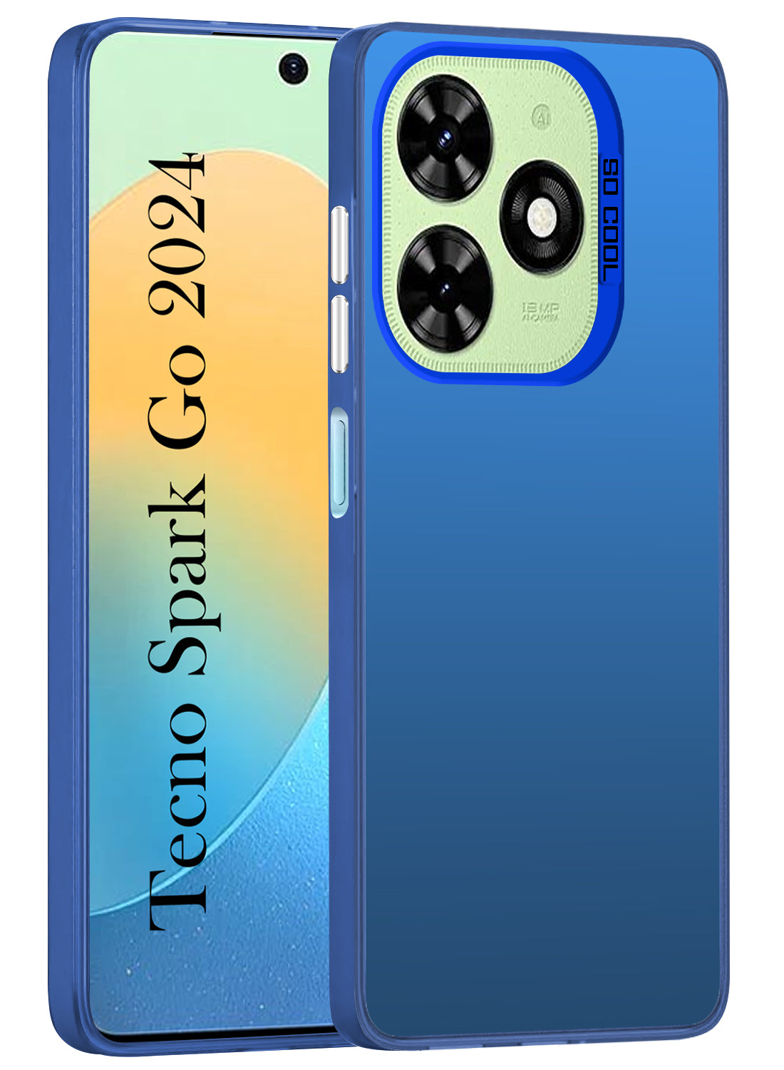For Tecno Spark Go 2024 Hard Back Cover Case (Velvet Touch | Professional Glossy Finish | Camera Protection Bump)