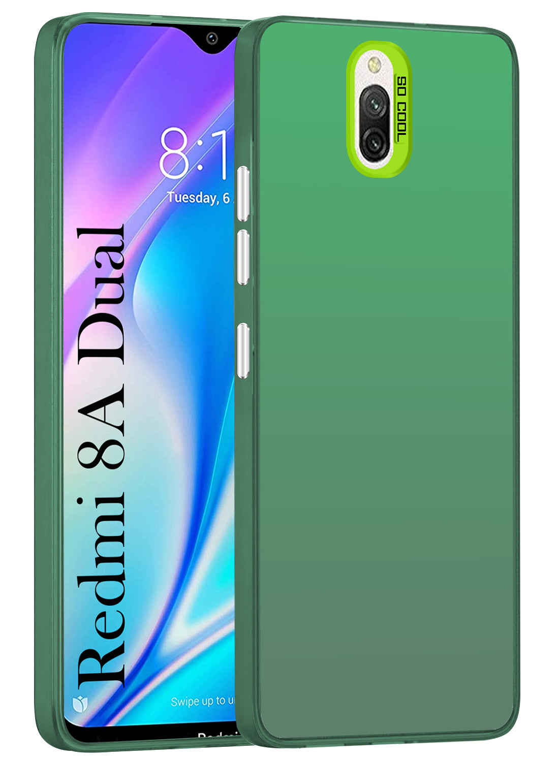 For Xiaomi Mi Redmi 8A Dual Hard Back Cover Case (Velvet Touch | Professional Glossy Finish | Camera Protection Bump)