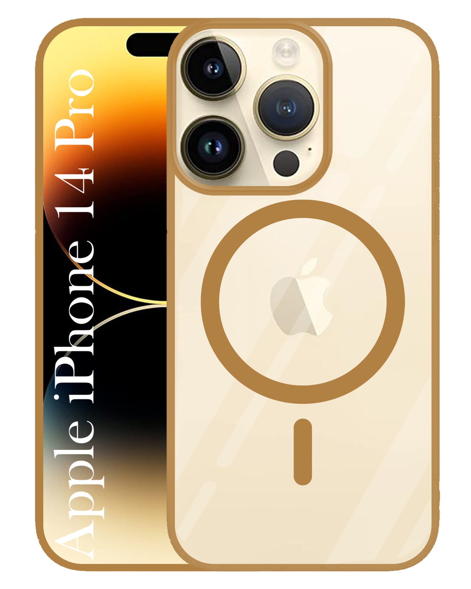 For Apple iPhone 14 Pro Back Cover Case (MagSafe Compatible Wireless Charging | Hybrid Camera Bump Protection | Shockproof Polycarbonate Material)