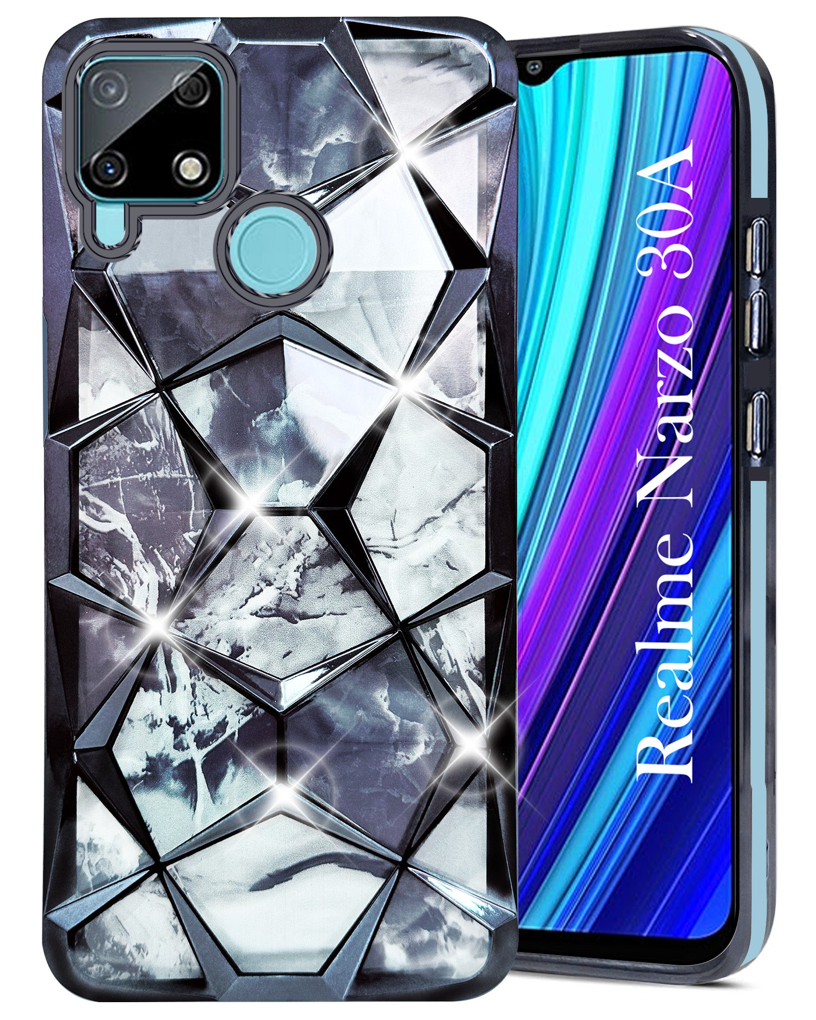 Glitter Mobile Cover For Realme Narzo 30a Realme Narzo 20 30A 50A