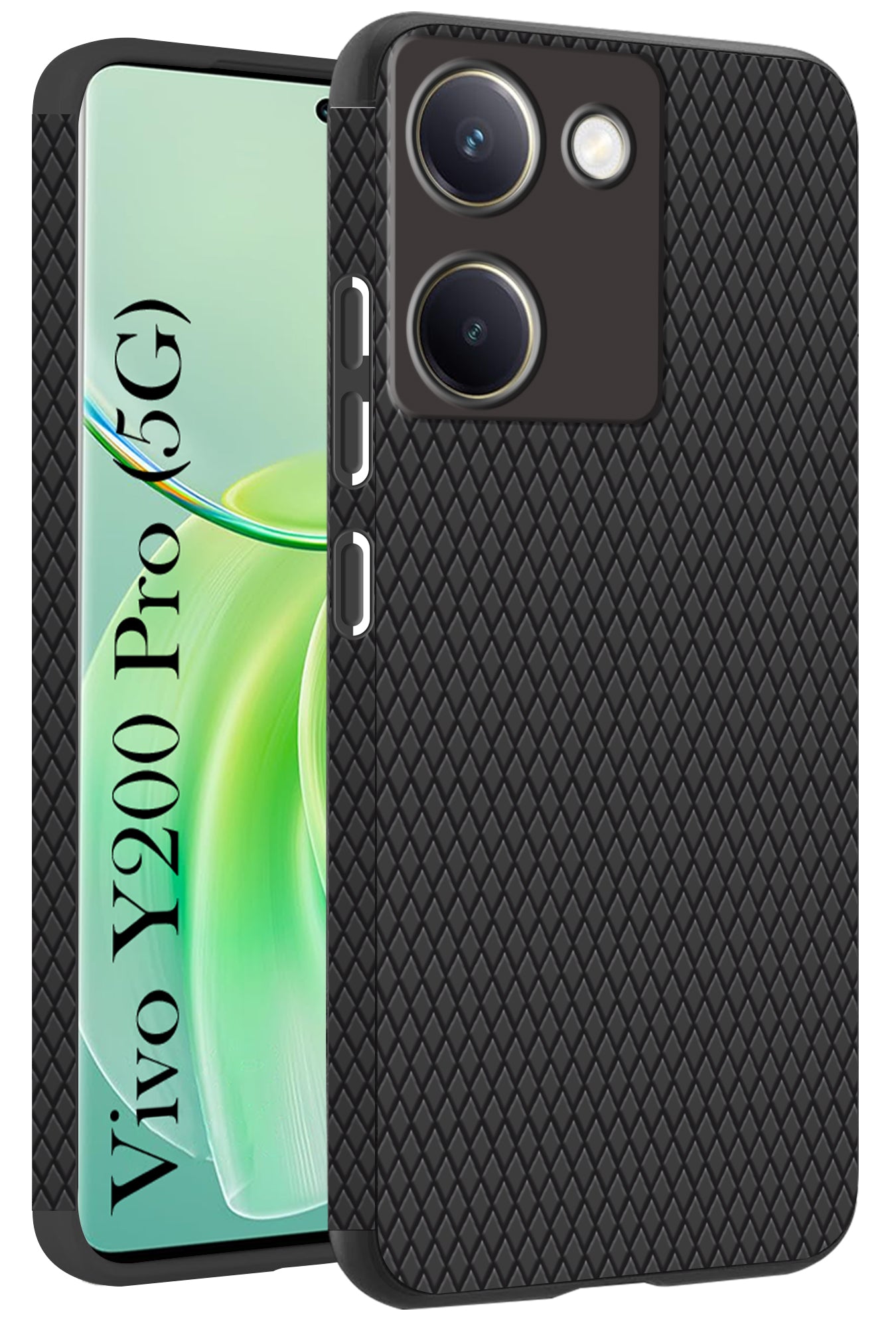 For Vivo Y200 Pro 5G Back Cover Case (Liquid Silicone | Side Grip | Camera Protection)