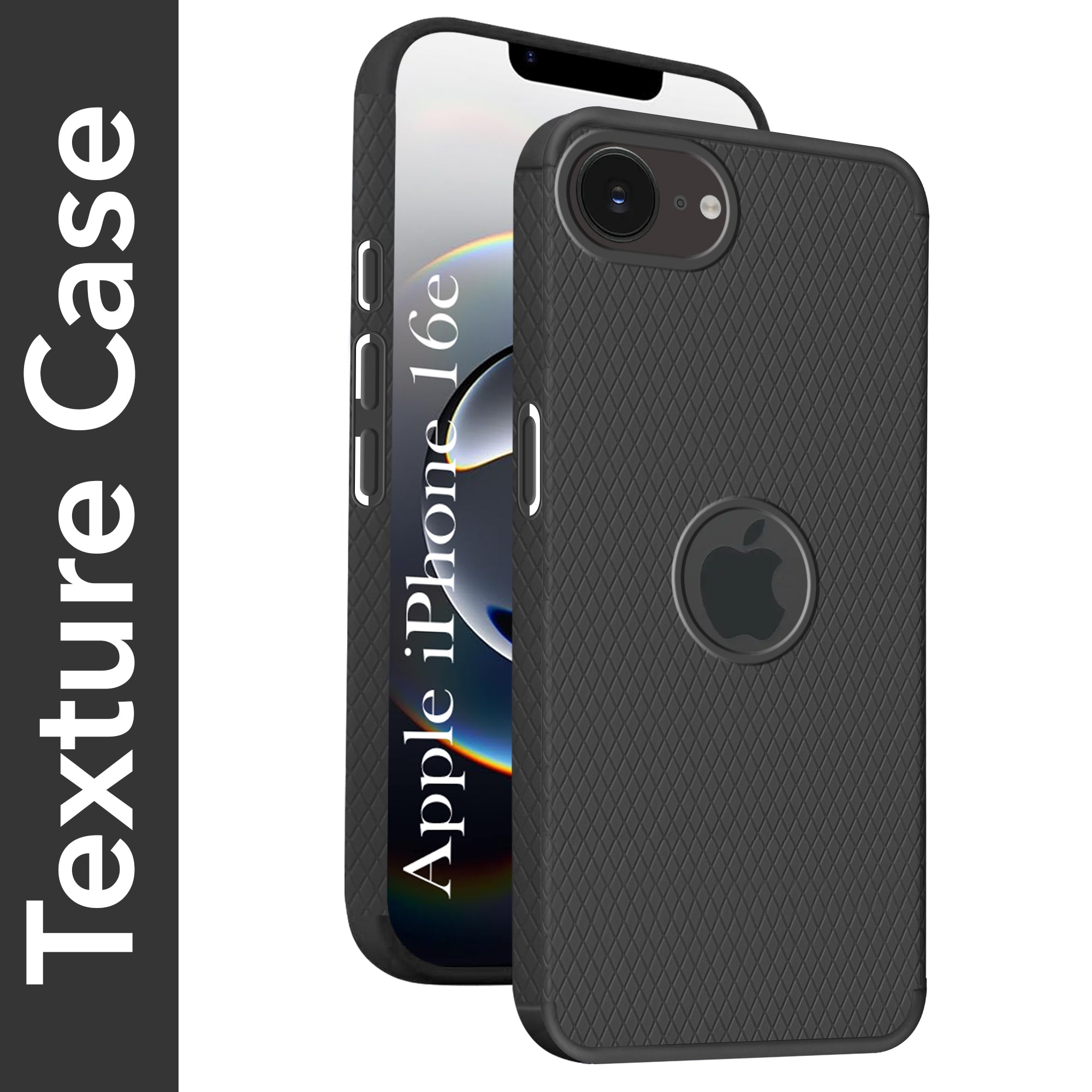 For Apple iPhone 16e Back Cover Case (Liquid Silicone | Side Grip | Camera Protection)