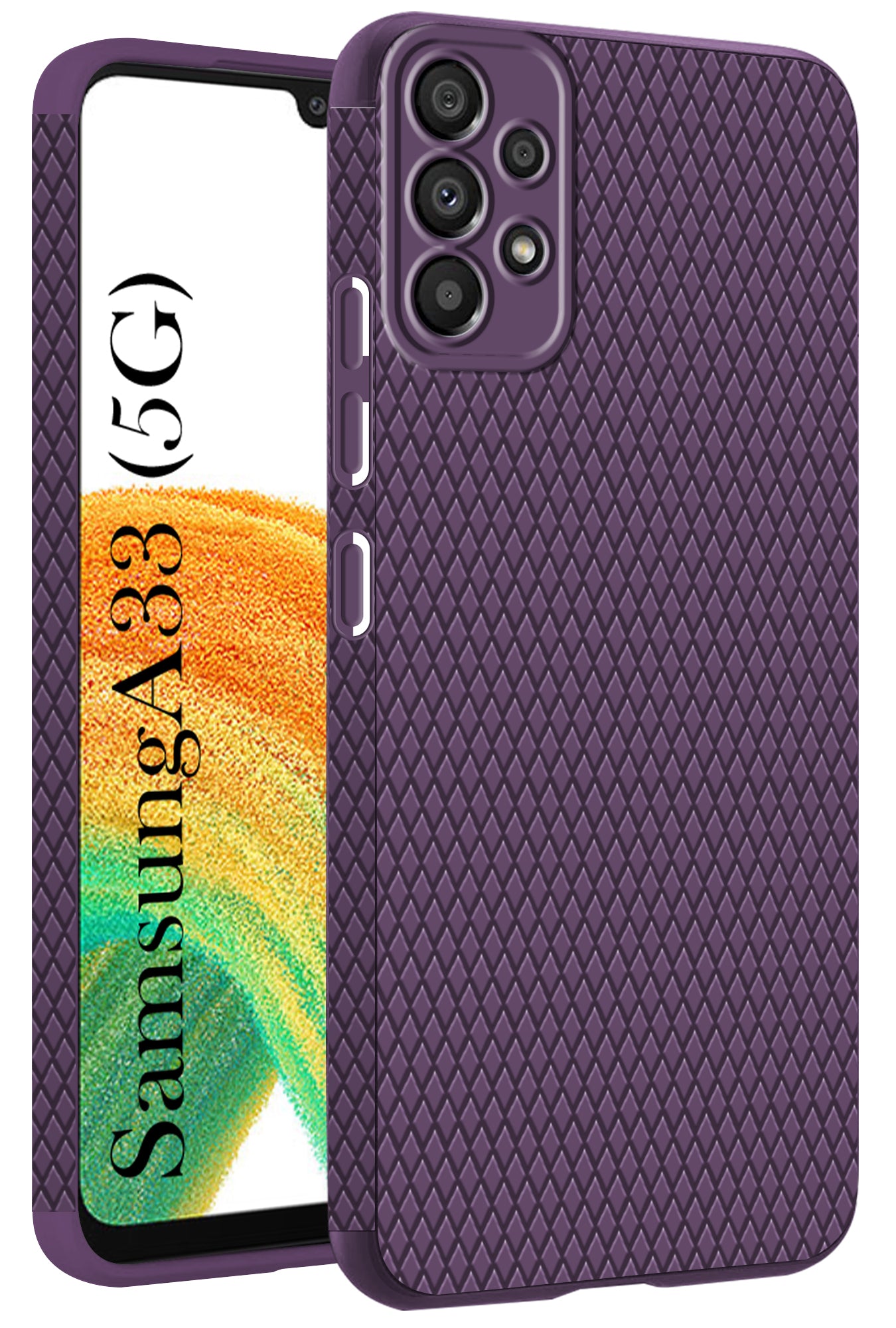 For Samsung Galaxy A33 5G Back Cover Case (Liquid Silicone | Side Grip | Camera Protection)