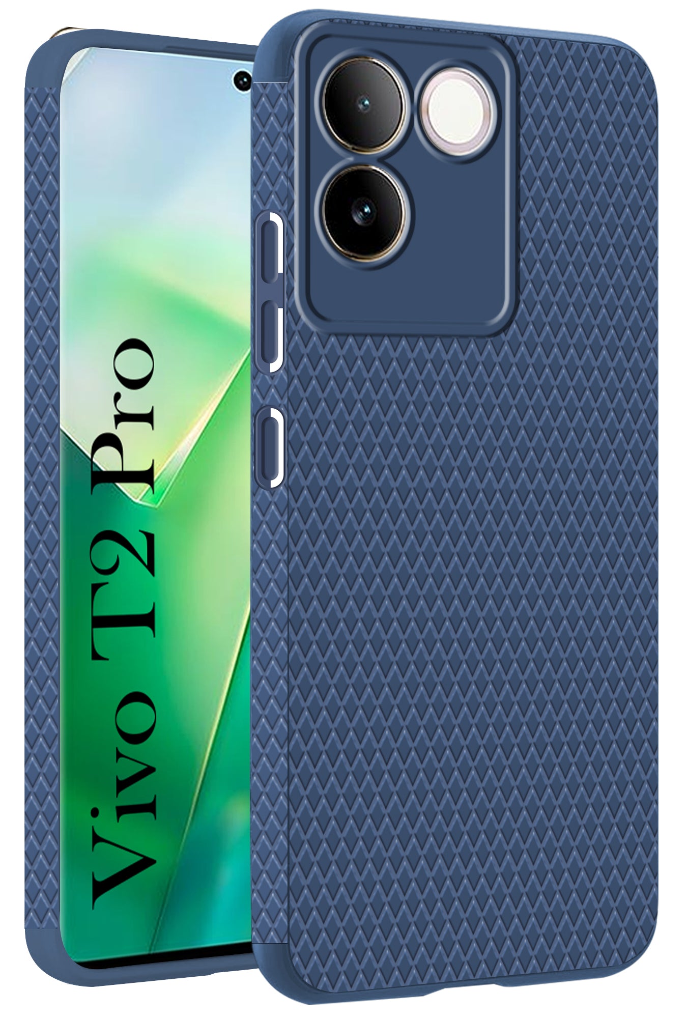 For Vivo T2 Pro Back Cover Case (Liquid Silicone | Side Grip | Camera Protection)