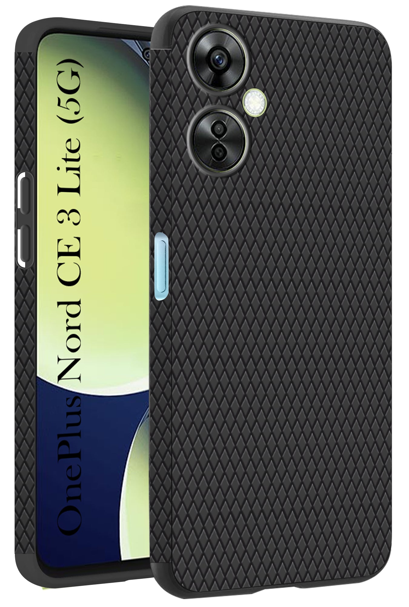 For OnePlus Nord CE Lite Back Cover Case (Liquid Silicone Side Gri