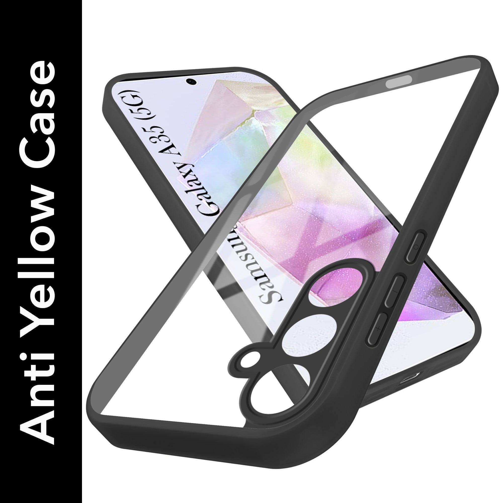 For Samsung Galaxy A35 5G Back Cover Case (Lifetime Anti Yellow | Anti Scratch | Crystal Clear Shockproof)