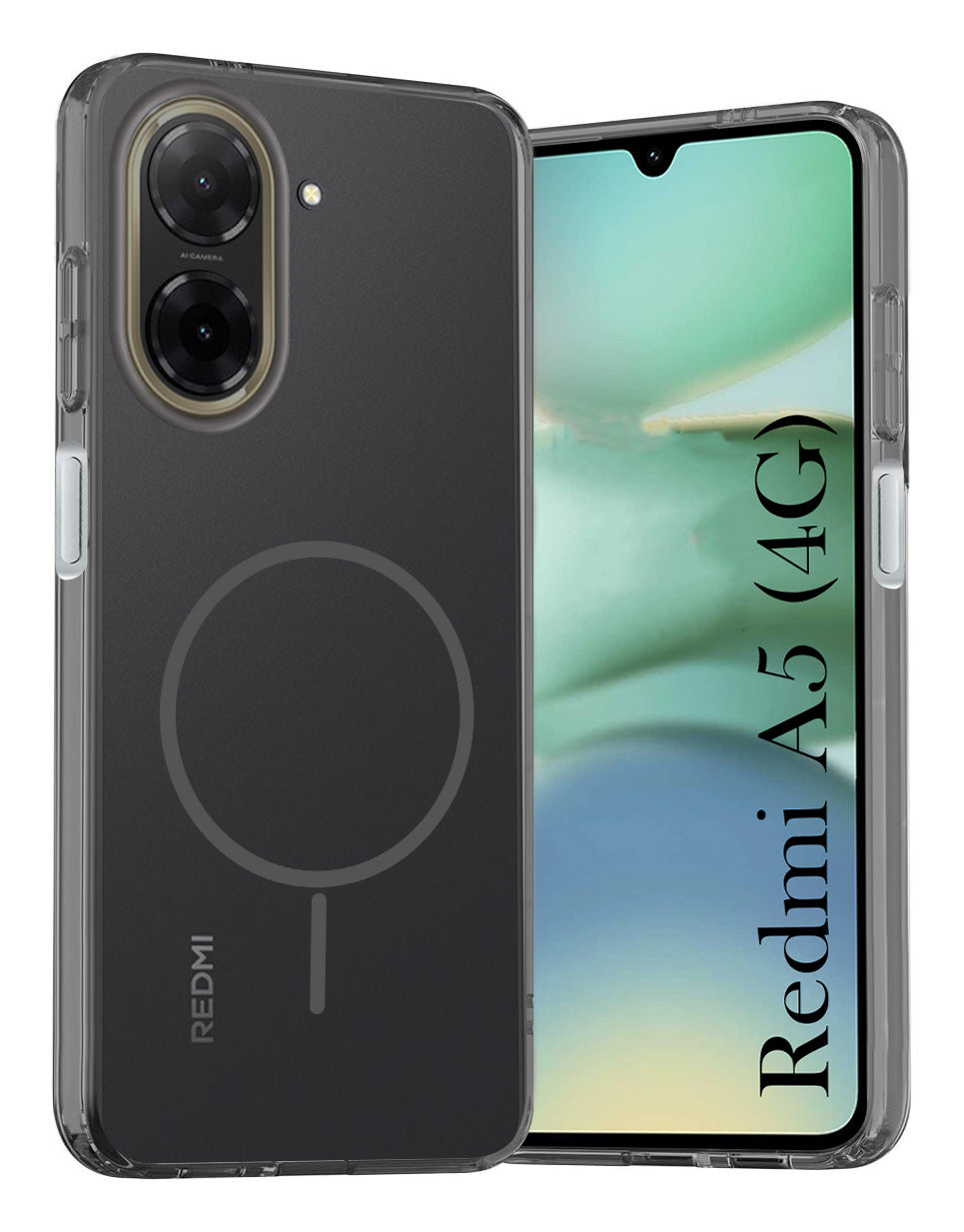 For Redmi A5 4G Back Cover Case Silicone (Slim Paper Thin | Camera Protection Bump | Minimalist Professional | Soft Flexible)