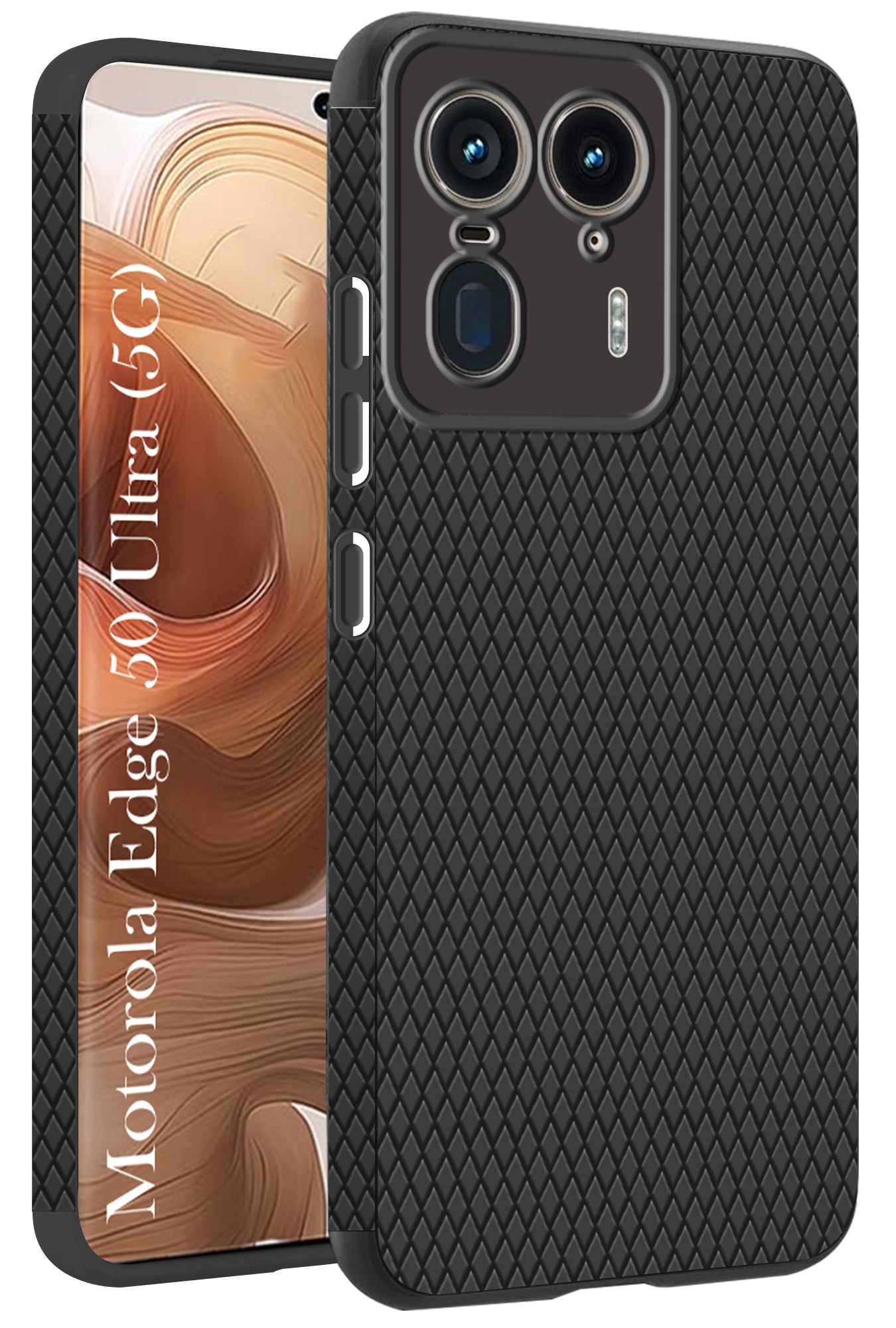 For Motorola Moto Edge 50 Ultra 5G Back Cover Case (Liquid Silicone | Side Grip | Camera Protection)