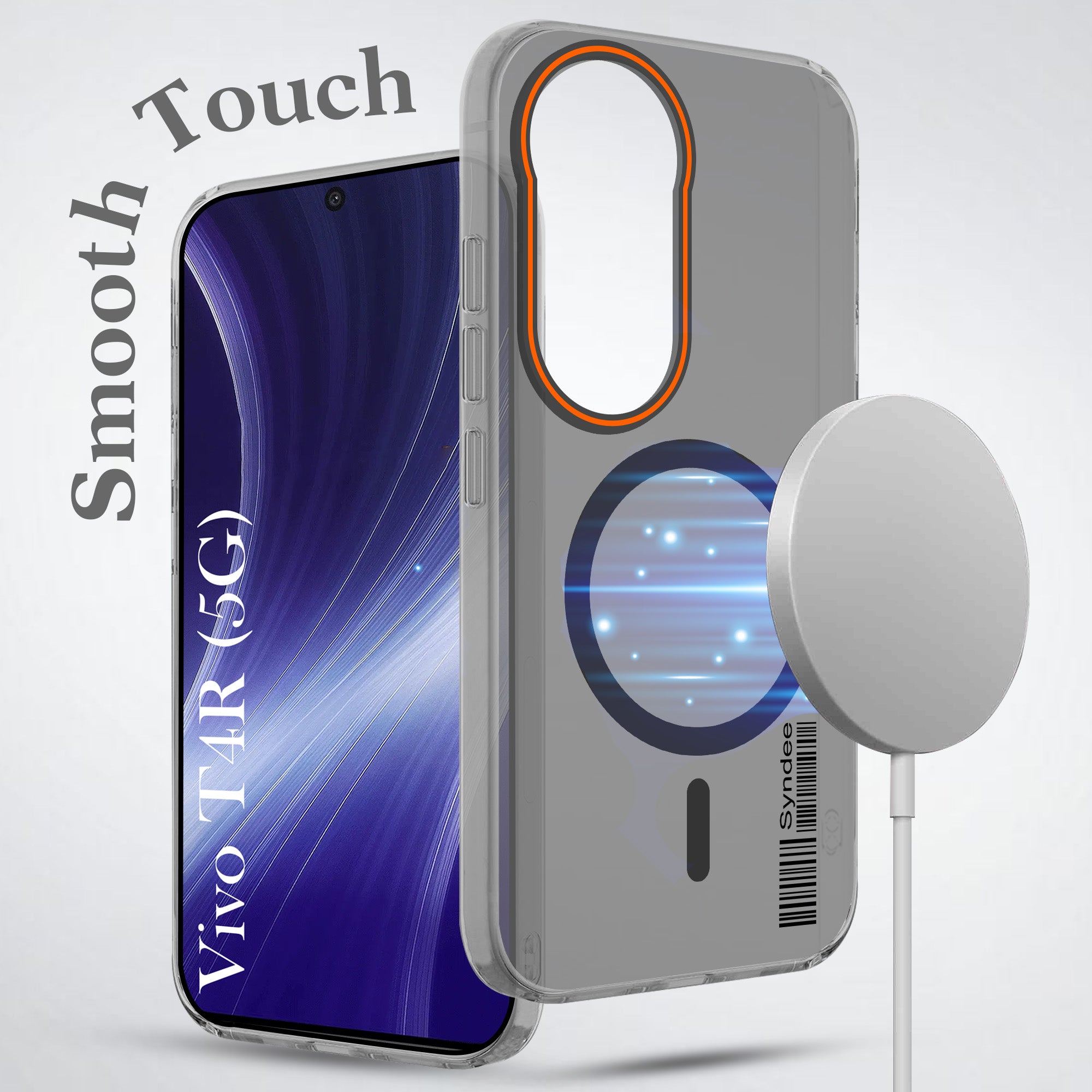 For Vivo T4R Back Cover Case (Soft Touch | Camera Bump Protection | MagSafe Compatible | Matte Finish)