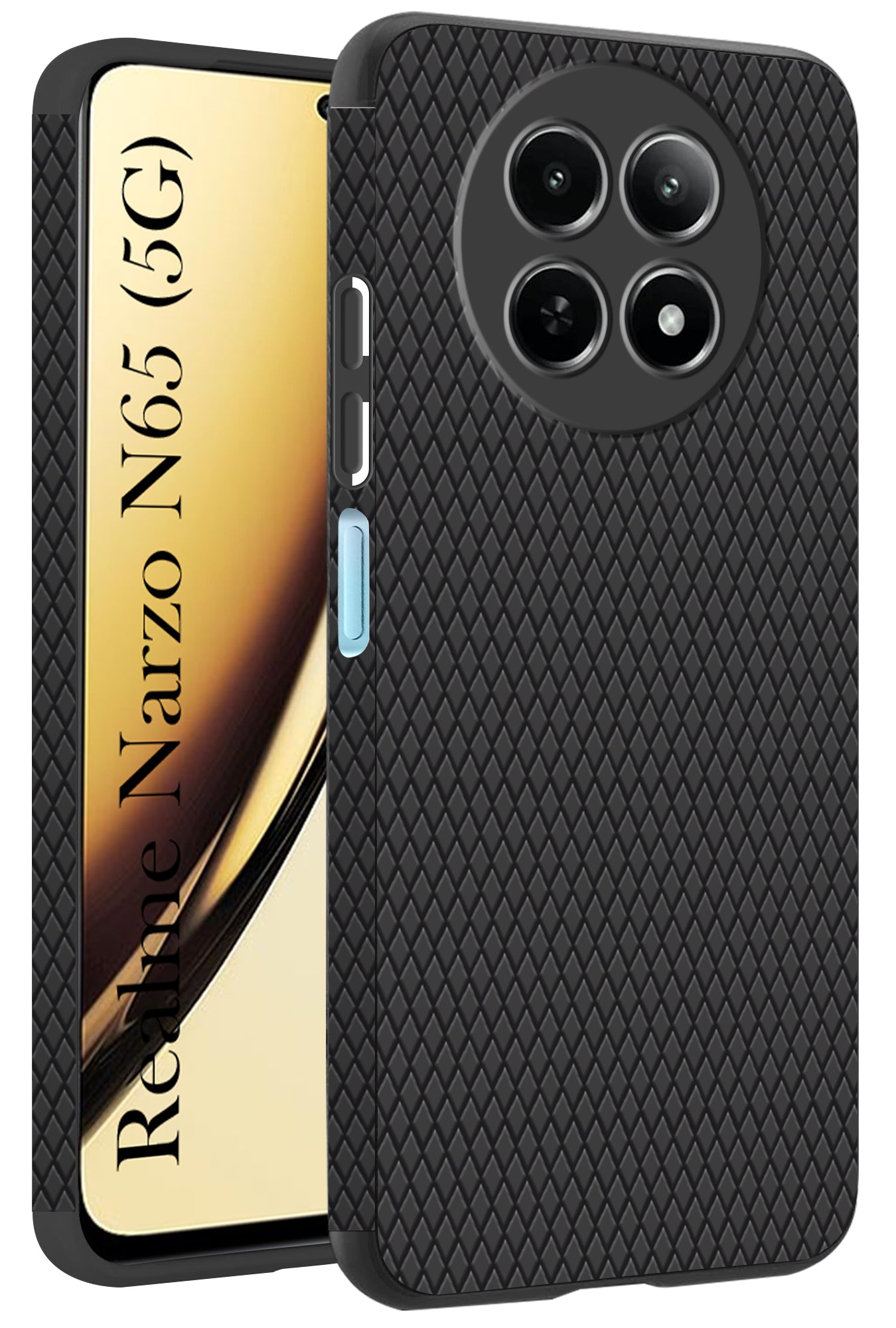 For Realme Narzo N65 5G Back Cover Case (Liquid Silicone | Side Grip | Camera Protection)