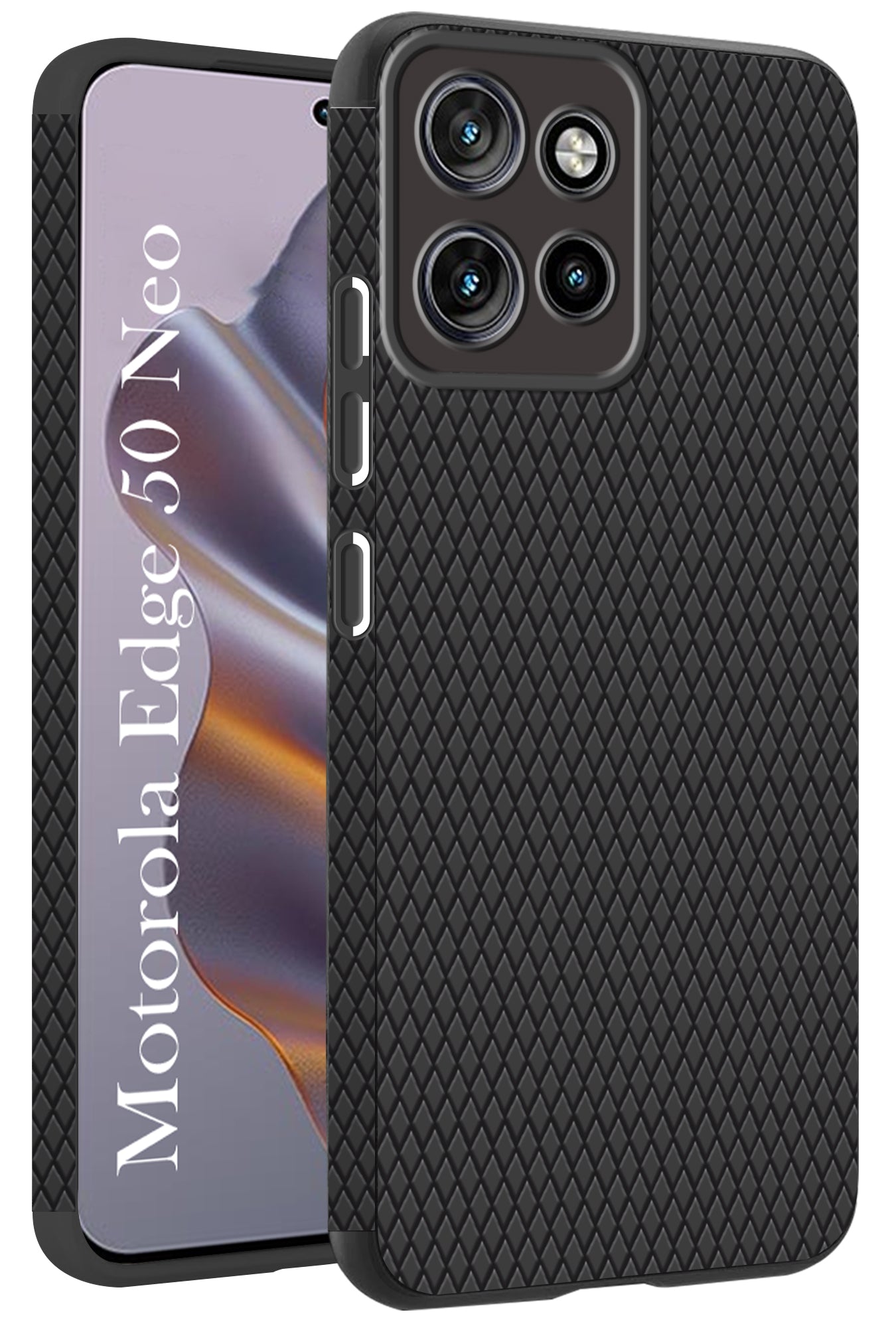 For Motorola Moto Edge 50 Neo Back Cover Case (Liquid Silicone | Side Grip | Camera Protection)