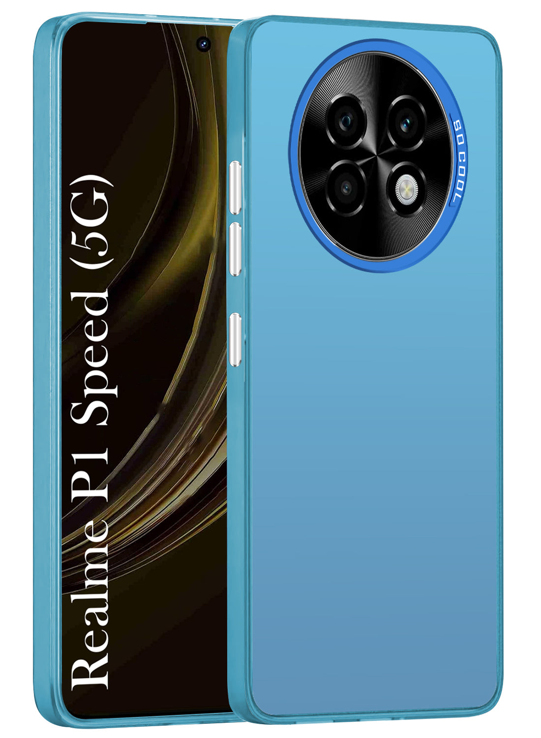 For Realme P1 Speed Hard Back Cover Case (Velvet Touch | Professional Glossy Finish | Camera Protection Bump)