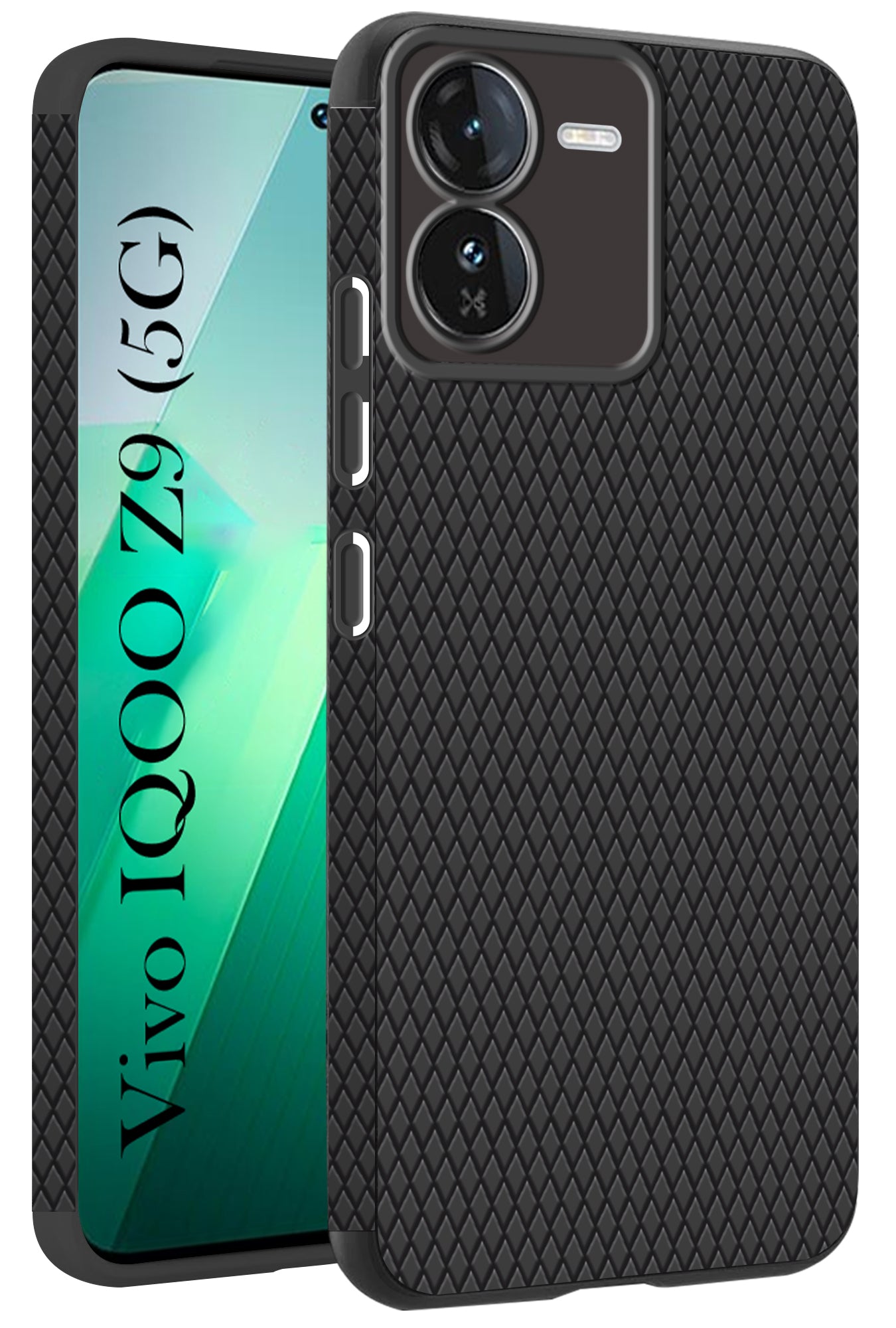 For Vivo IQOO Z9 5G Back Cover Case (Liquid Silicone | Side Grip | Camera Protection)