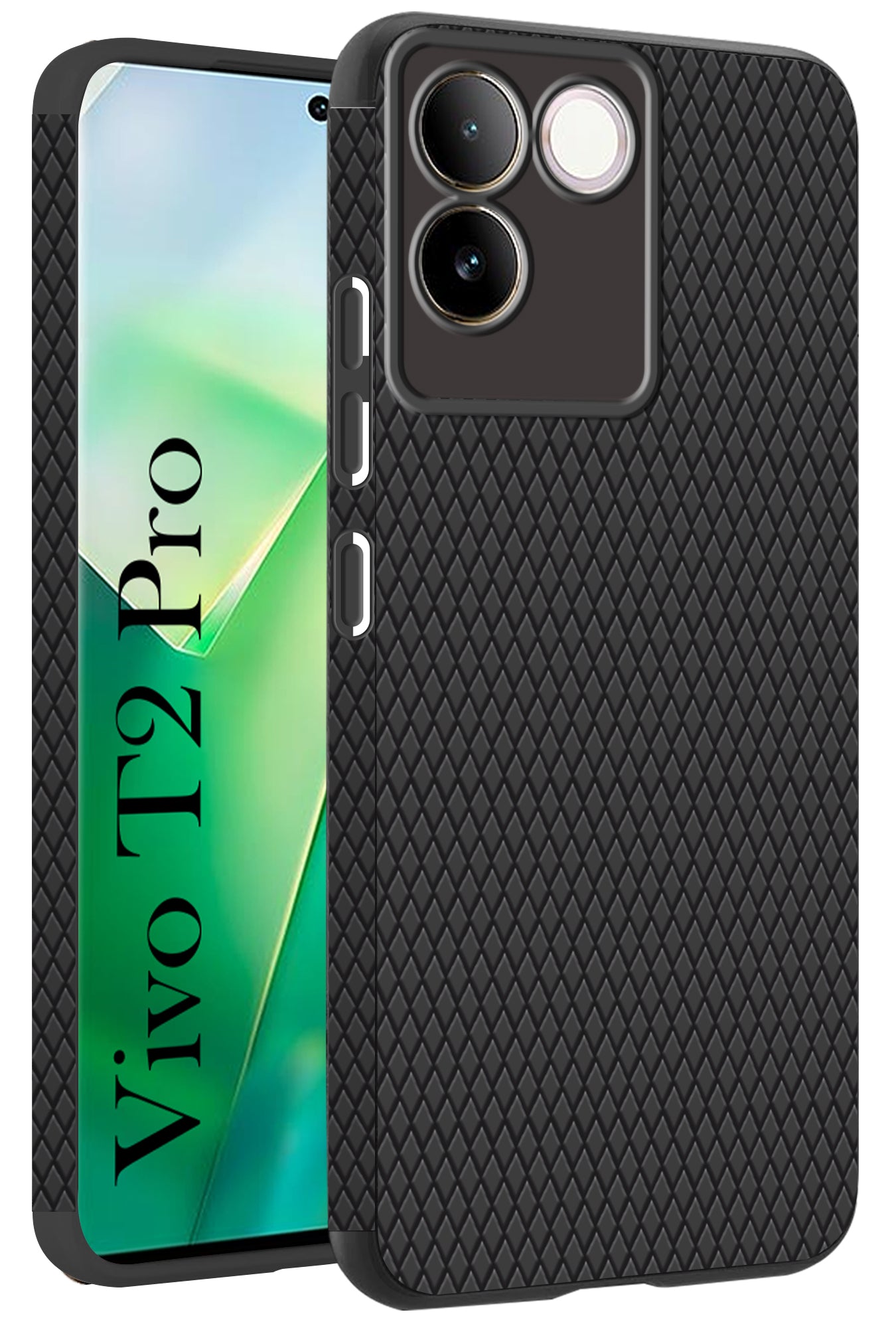 For Vivo T2 Pro Back Cover Case (Liquid Silicone | Side Grip | Camera Protection)