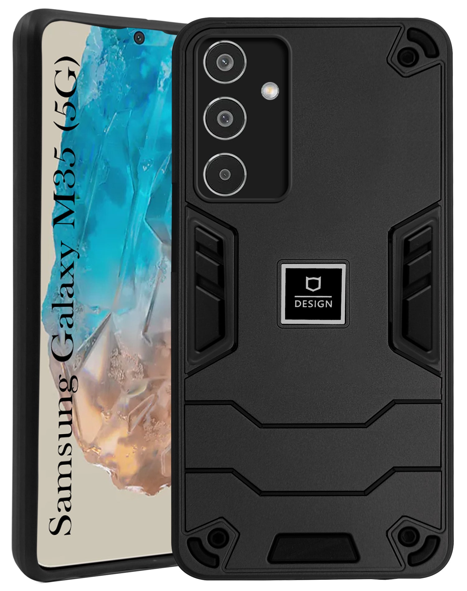 For Samsung Galaxy M35 5G Back Cover Case (Lightweight Hybrid Shockproof Polycarbonate)