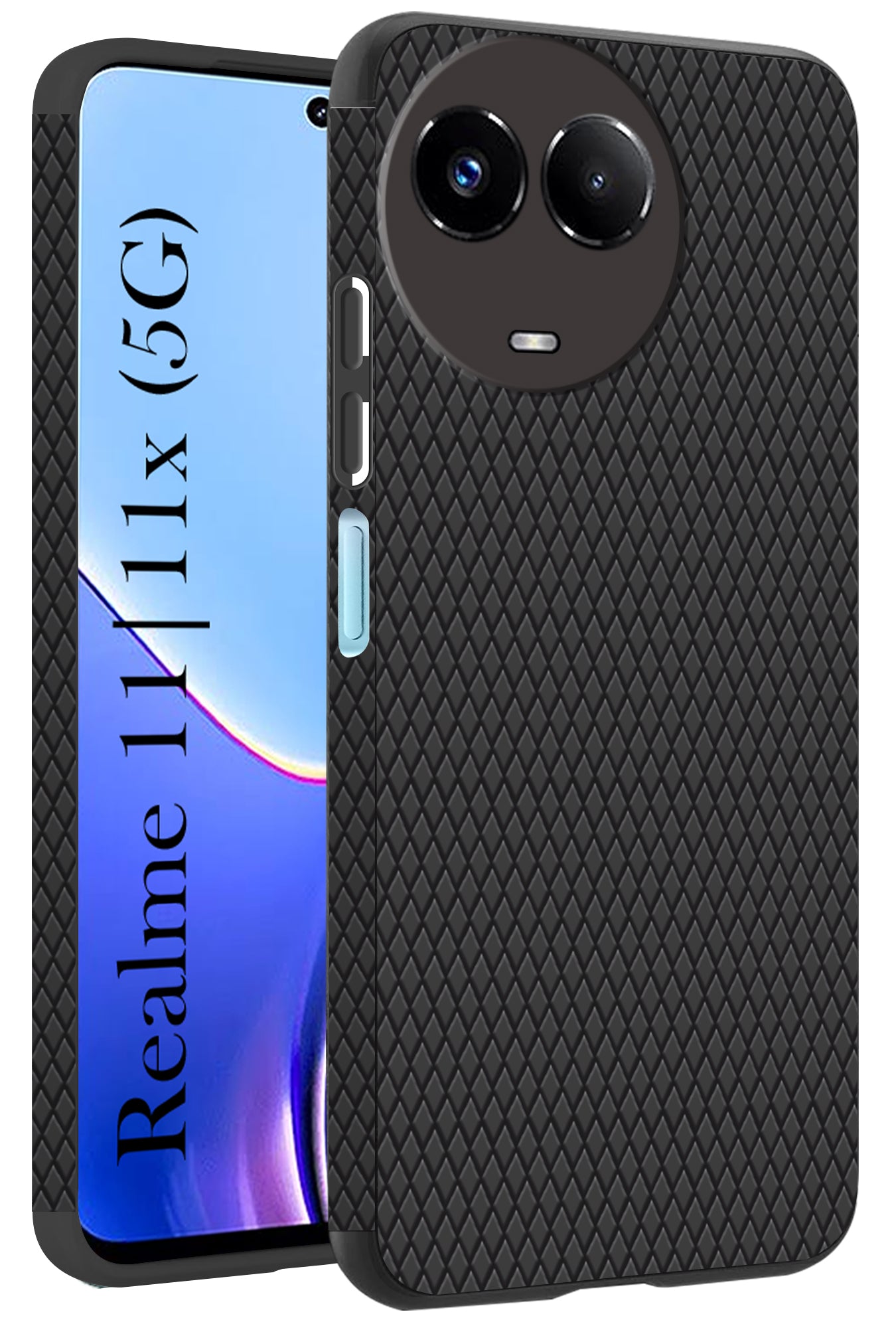 For Realme 11 5G | Realme 11x 5G Back Cover Case (Liquid Silicone | Side Grip | Camera Protection)