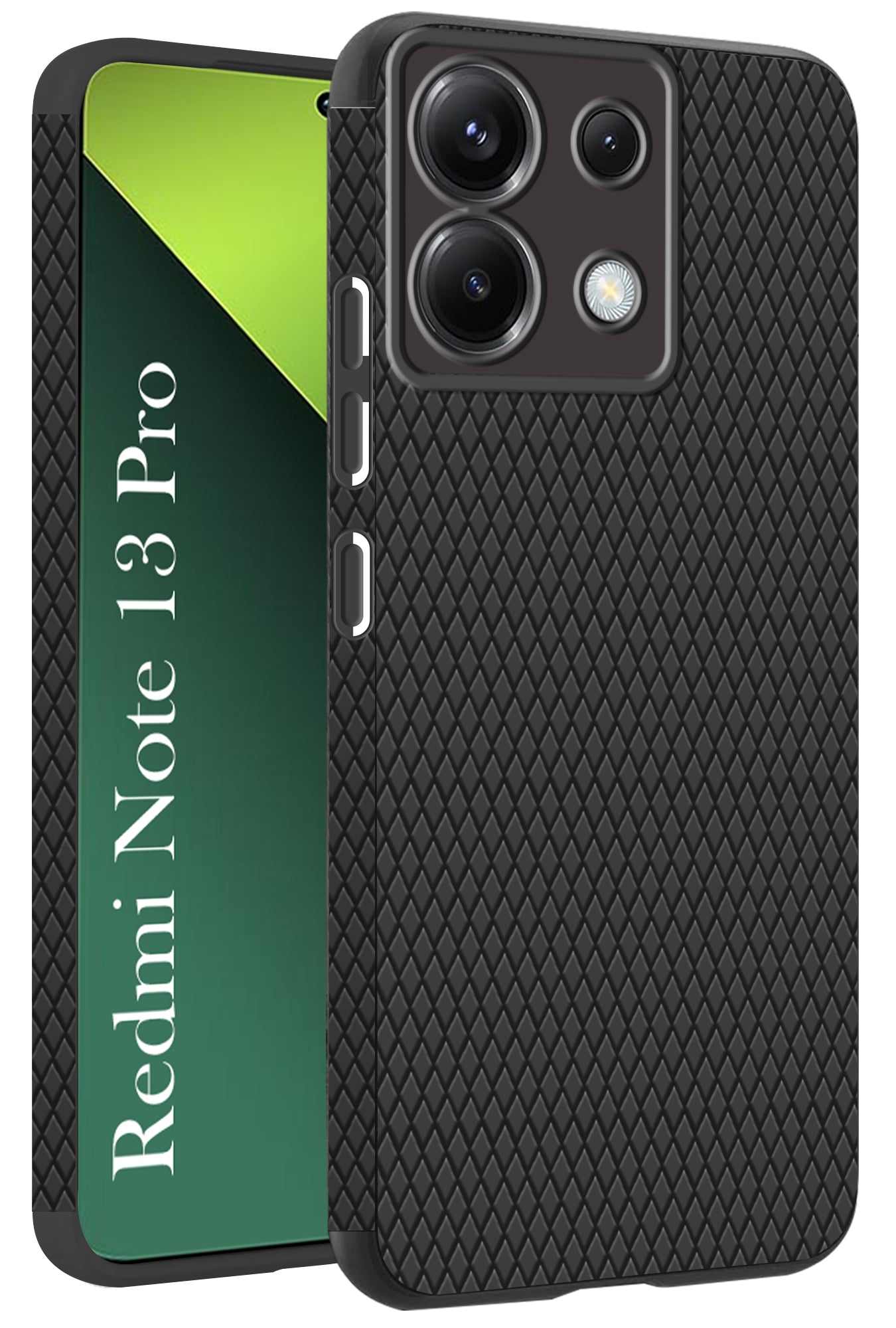 For Redmi Note 13 Pro Back Cover Case (Liquid Silicone | Side Grip | Camera Protection)