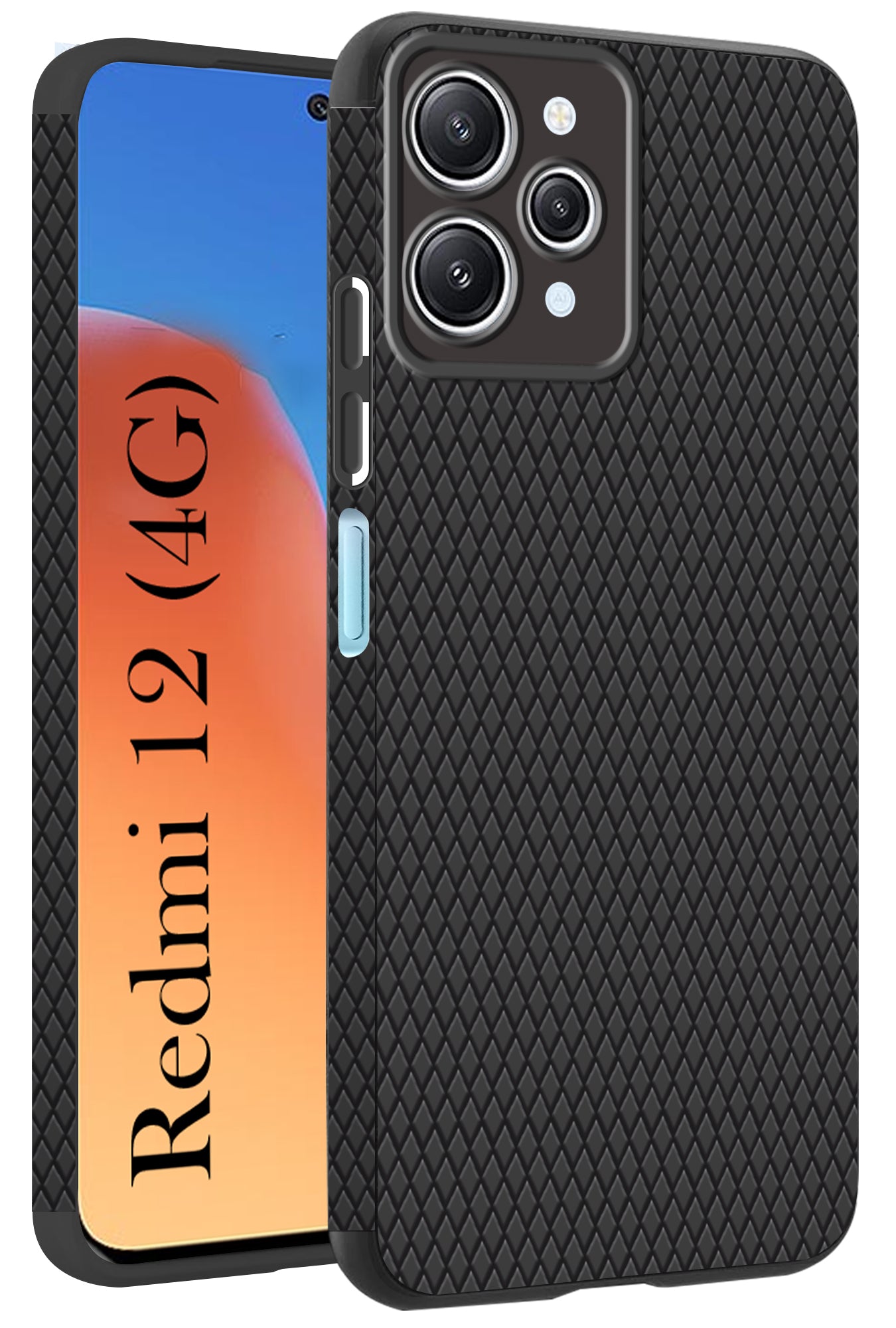 For Xiaomi Redmi 12 4G Back Cover Case (Liquid Silicone | Side Grip | Camera Protection)