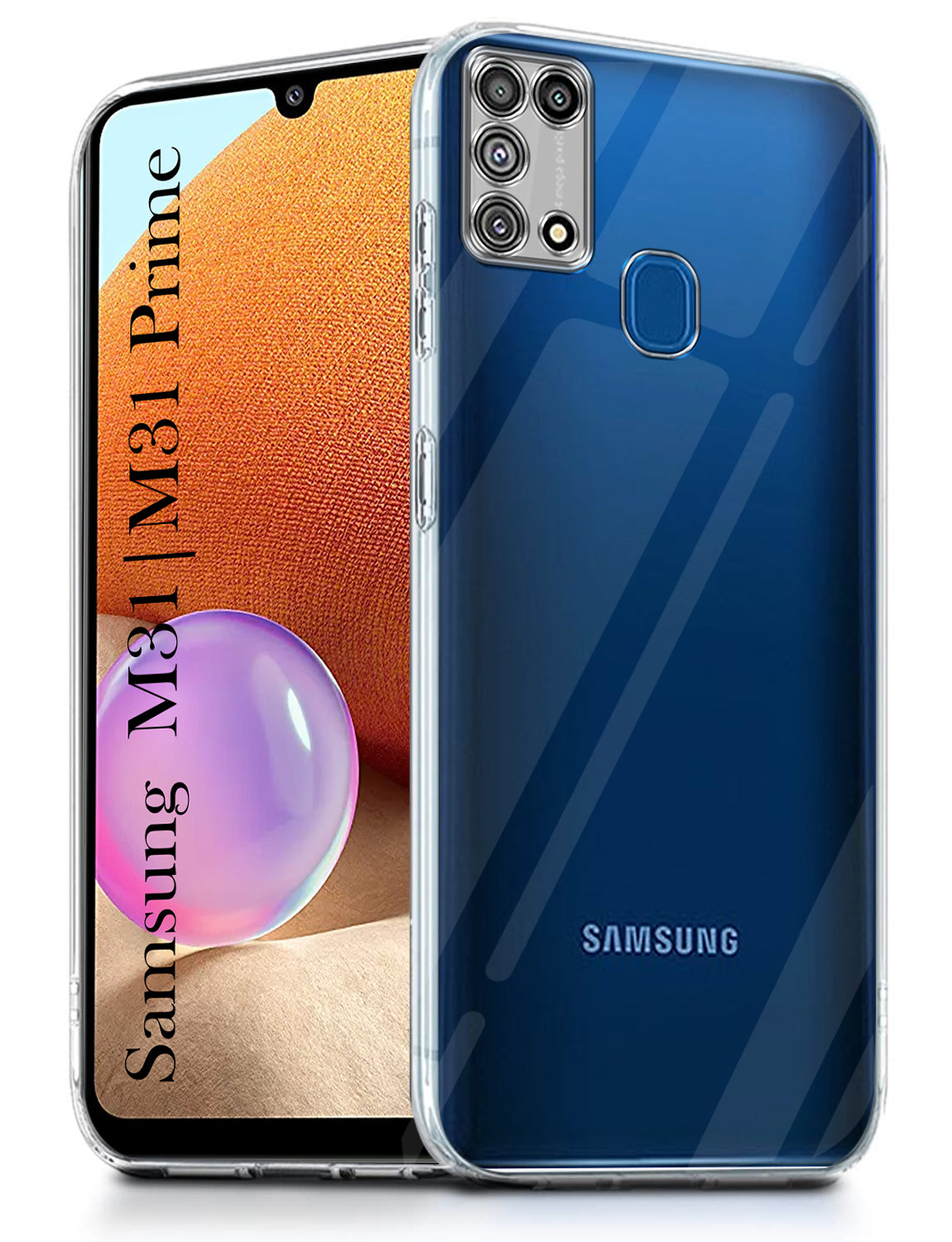 For Samsung Galaxy M31 | M31 Prime Back Cover ( Silicone Clear Shockproof Case with Camera Protection | Soft and Flexible | Transparent)