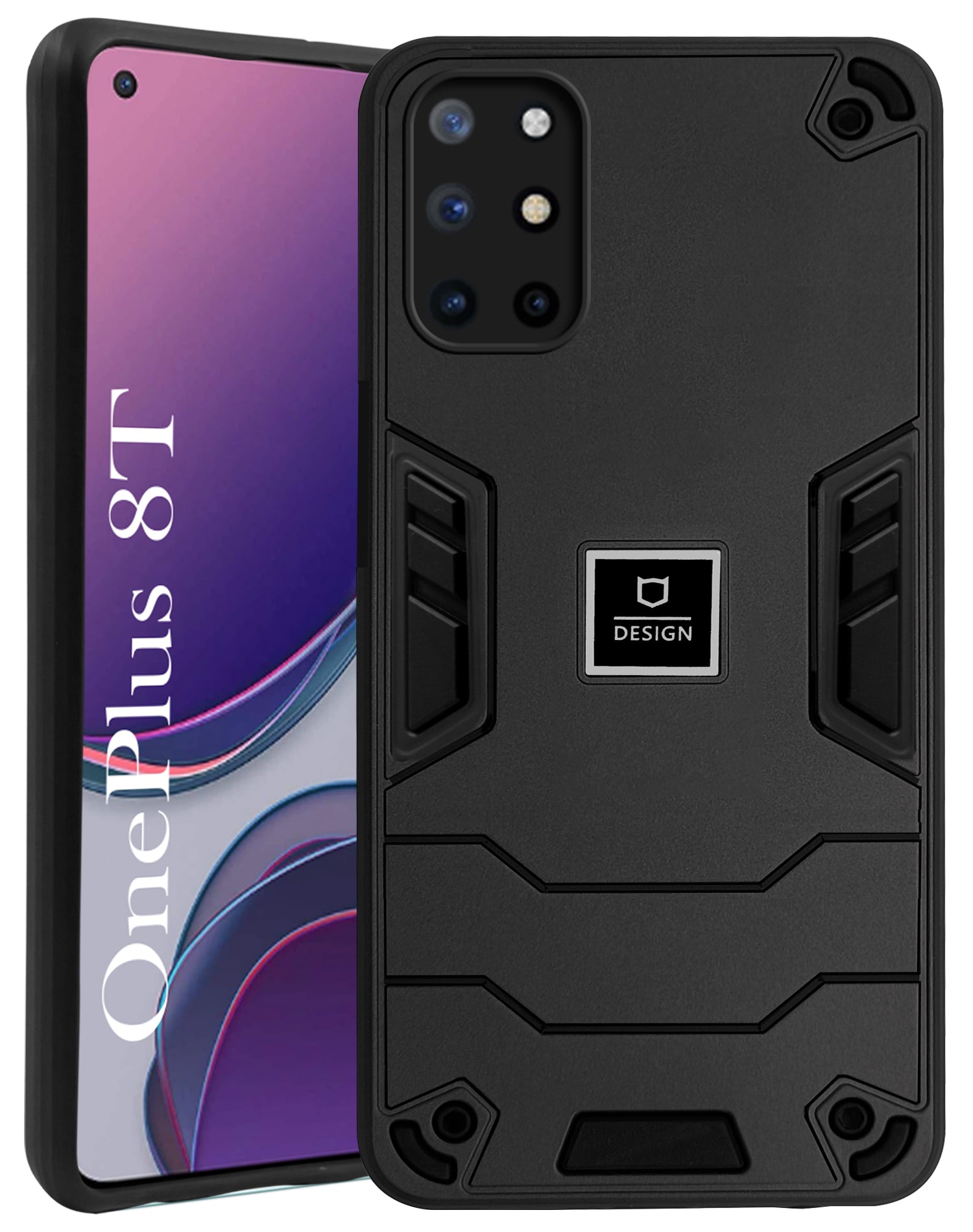 For OnePlus 8T Back Cover Case(Lightweight Hybrid Shockproof Polycarbonate)