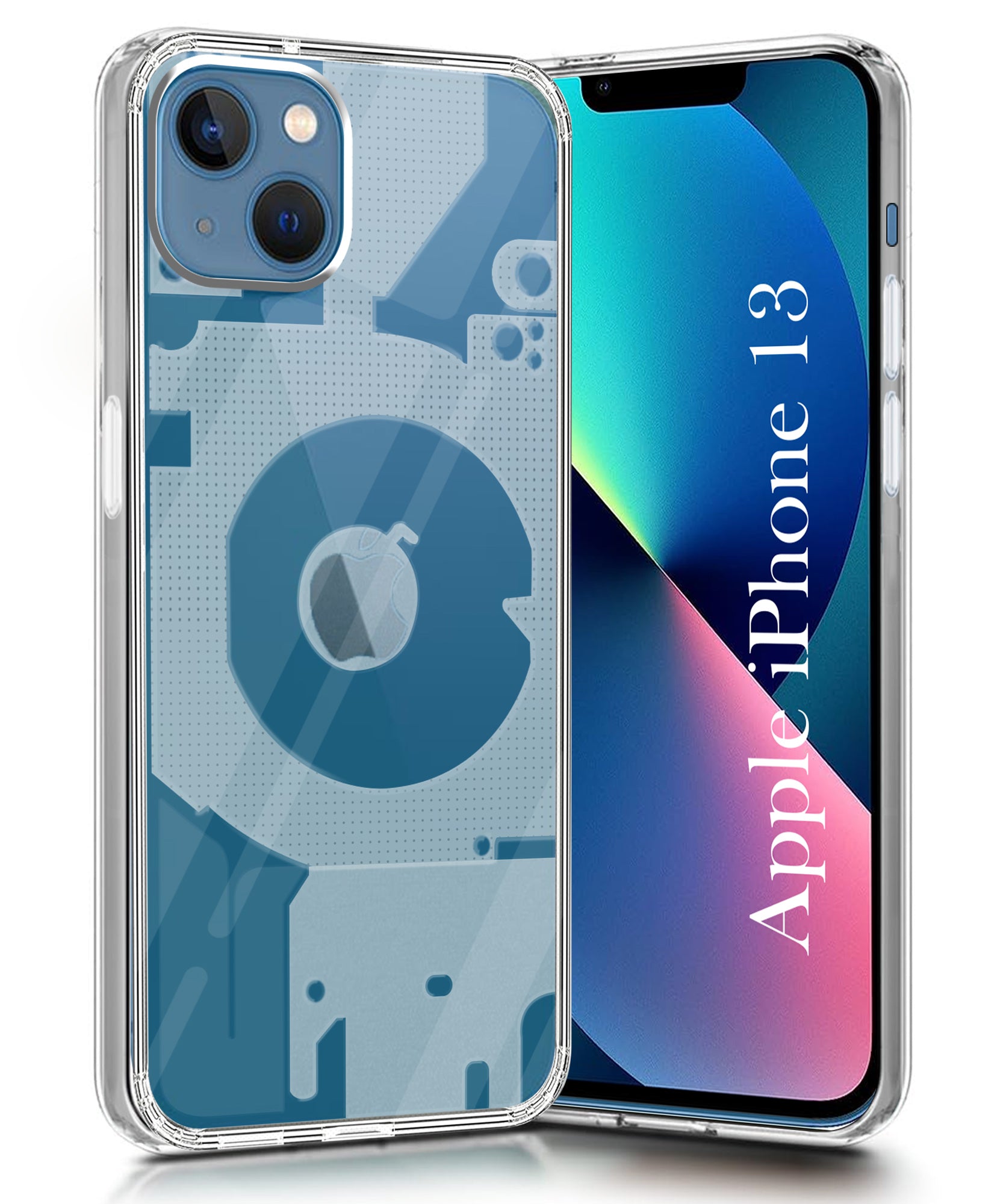 For Apple iPhone 13 Back Cover (Silicone Matte Shockproof Case with Camera Protection | Soft and Flexible | Transparent)