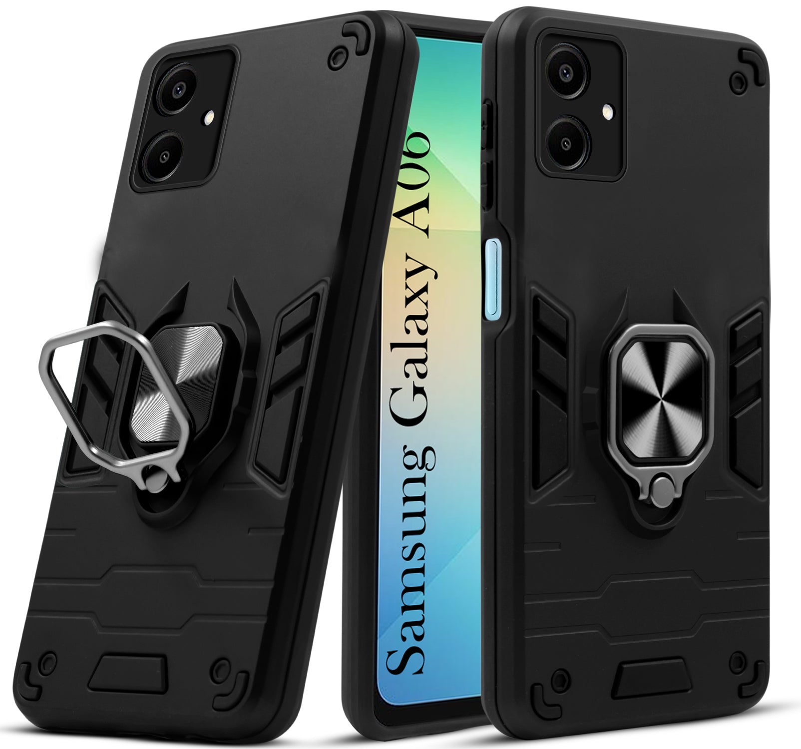 For Samsung Galaxy A06 Back Cover Case (Shockproof Polycarbonate Dual Layer Hybrid Armor)