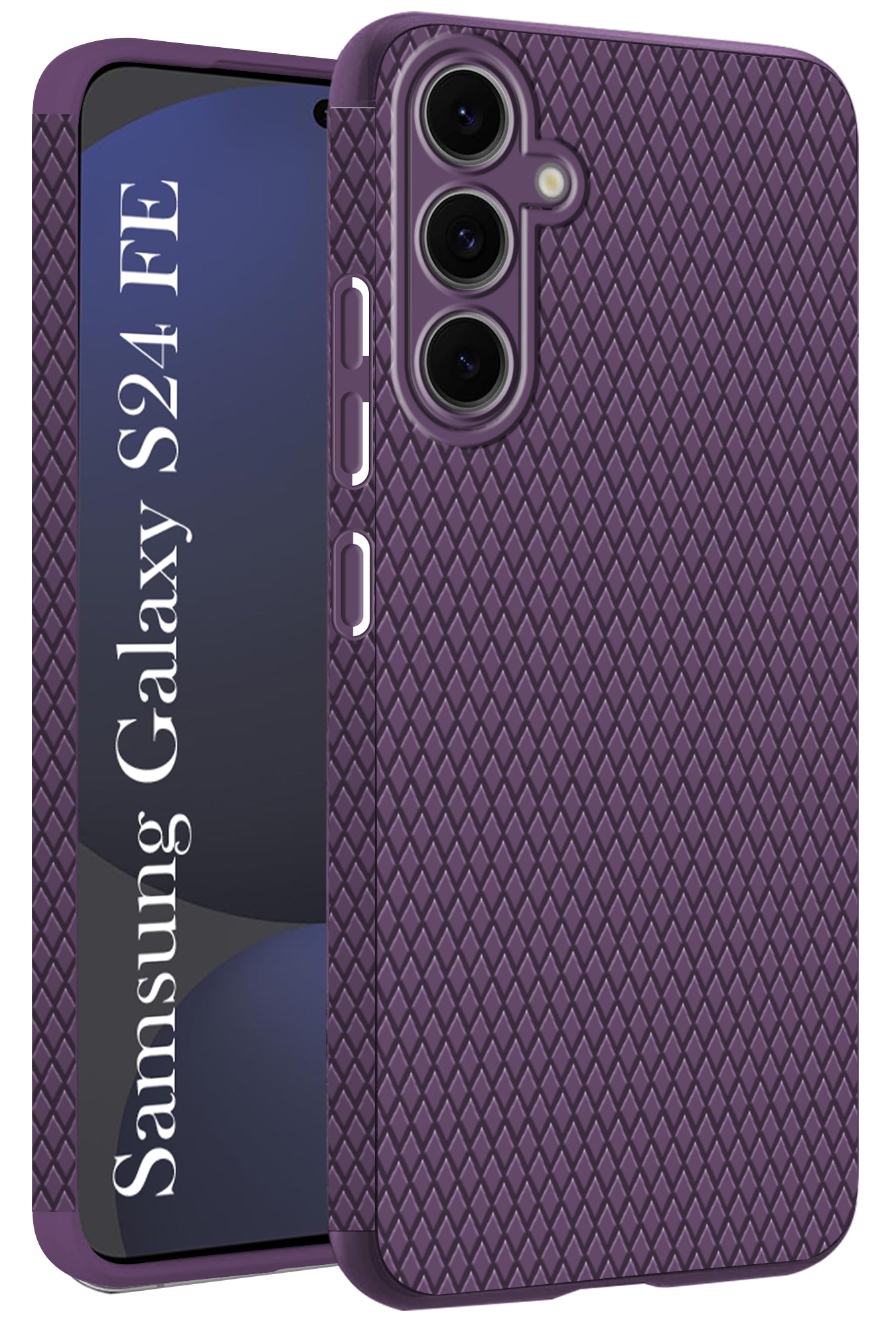 For Samsung Galaxy S24 FE Back Cover Case (Liquid Silicone | Side Grip | Camera Protection)